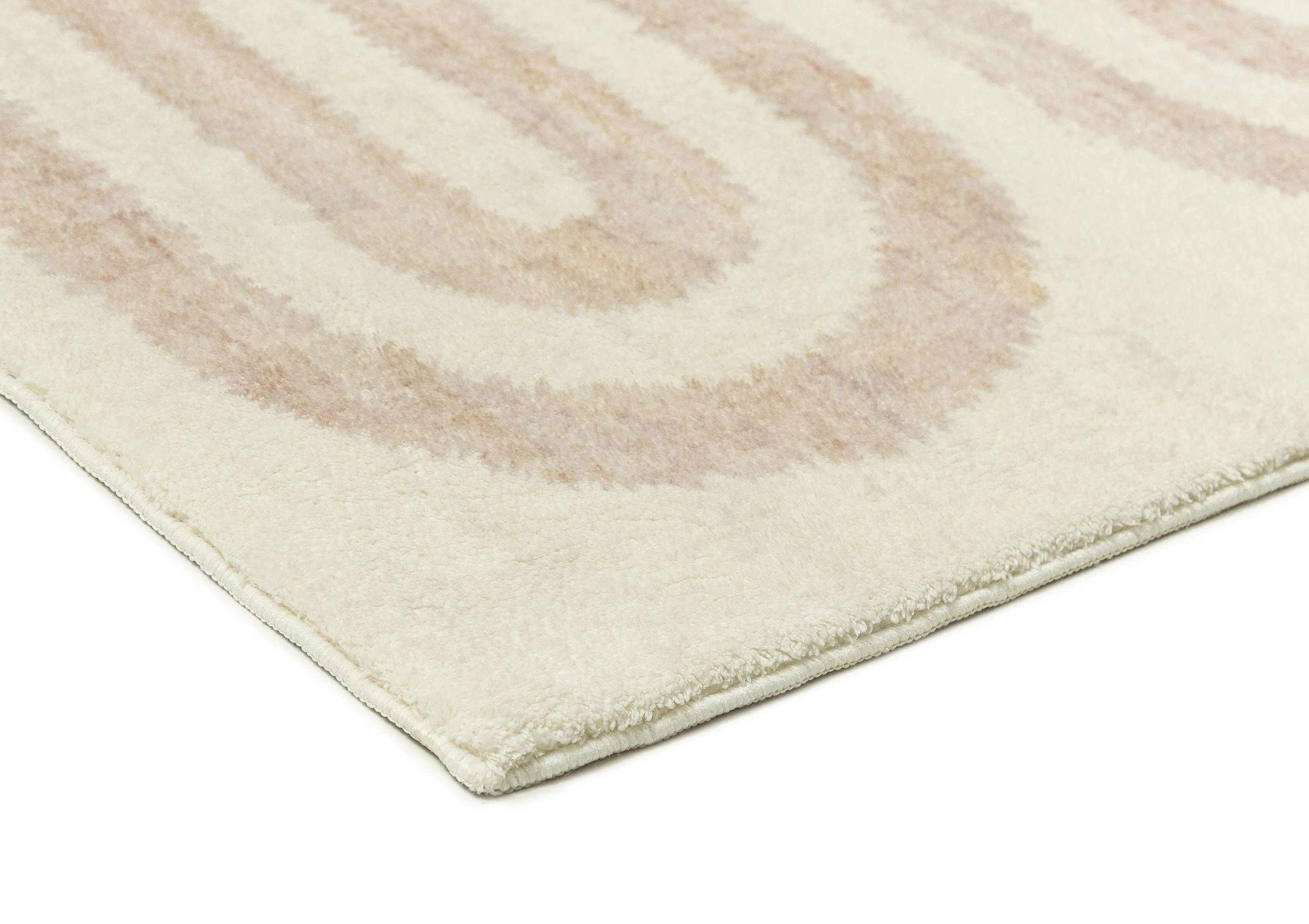 Sargola Ivory Curve Pattern Washable Rug - Image 10