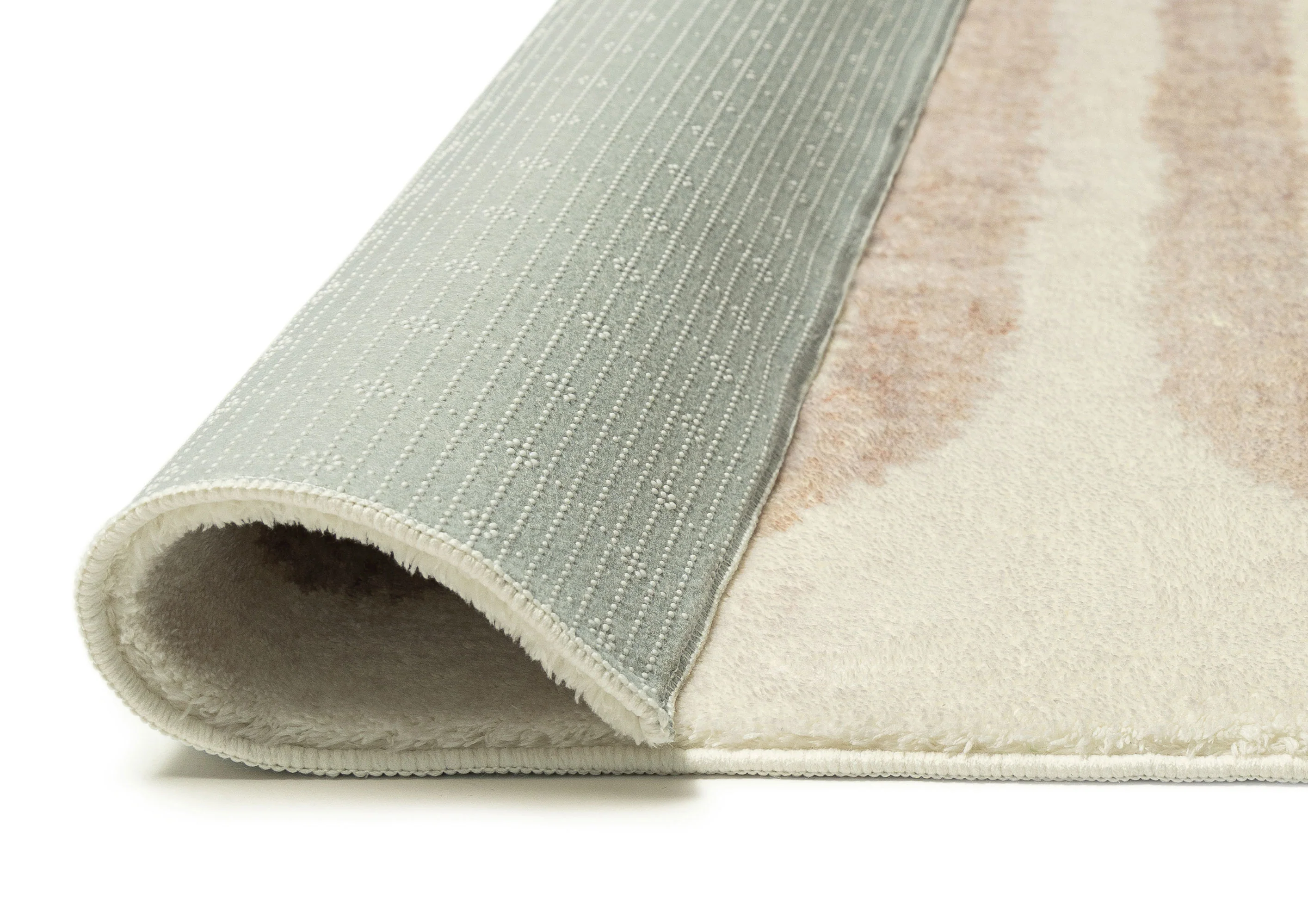Sargola Ivory Curve Pattern Washable Rug - Image 12