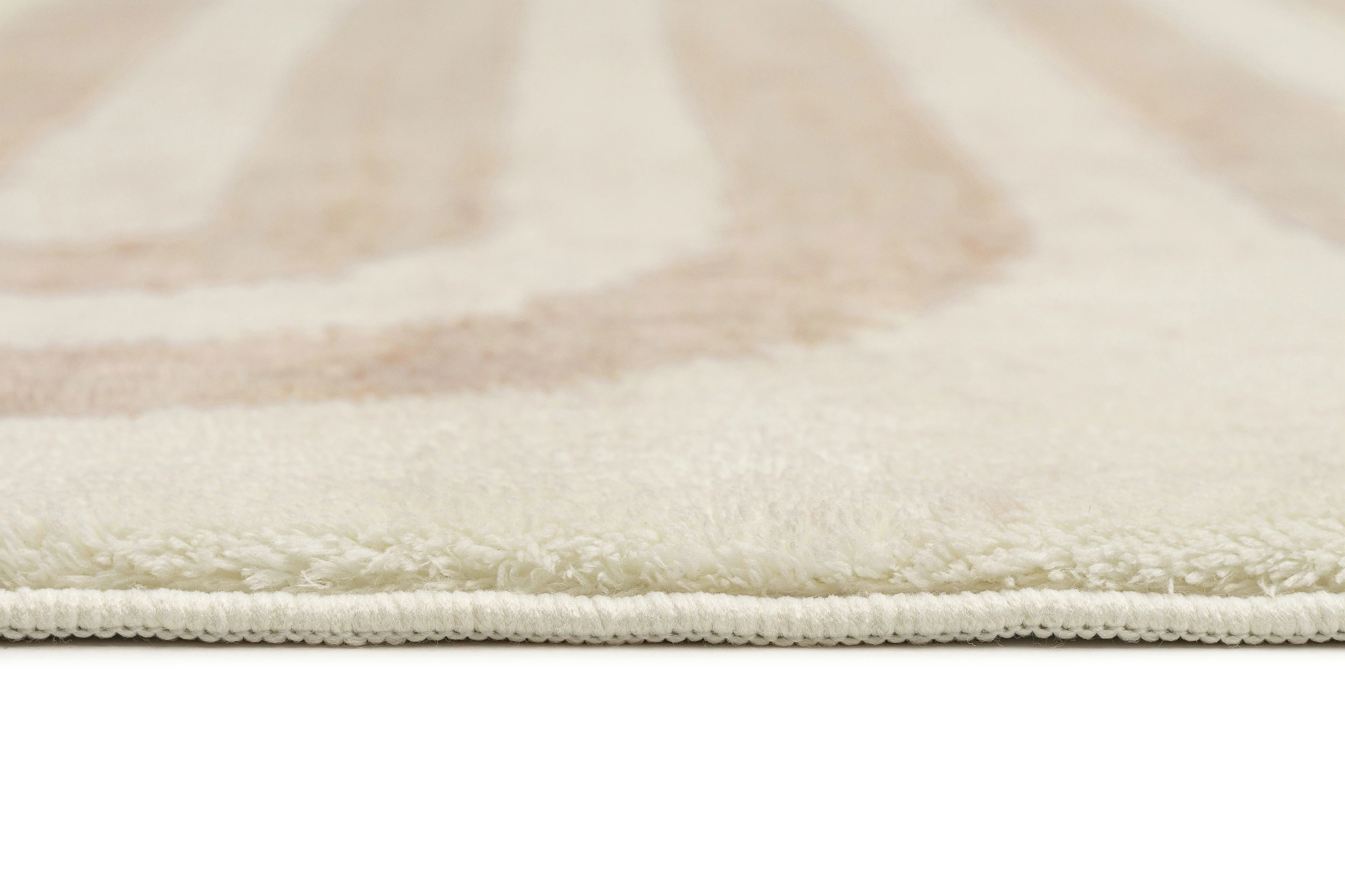Sargola Ivory Curve Pattern Washable Rug - Image 13