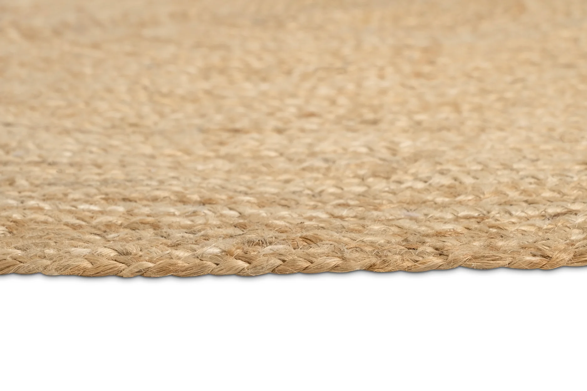 Sayulita Natural Hand-Braided Round Jute Rug - Image 13