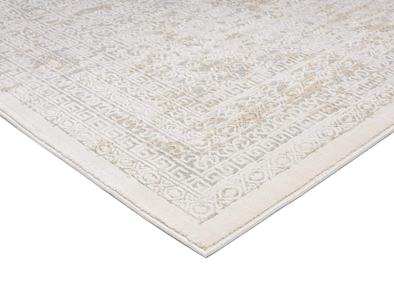 Seda Cream Ivory And Grey Traditional Floral Rug - Image 11