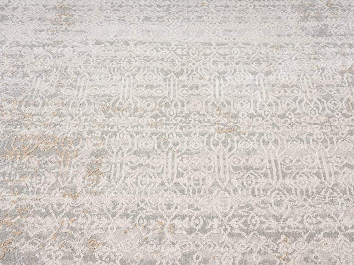 Seda Cream Ivory And Grey Traditional Floral Rug - Image 14