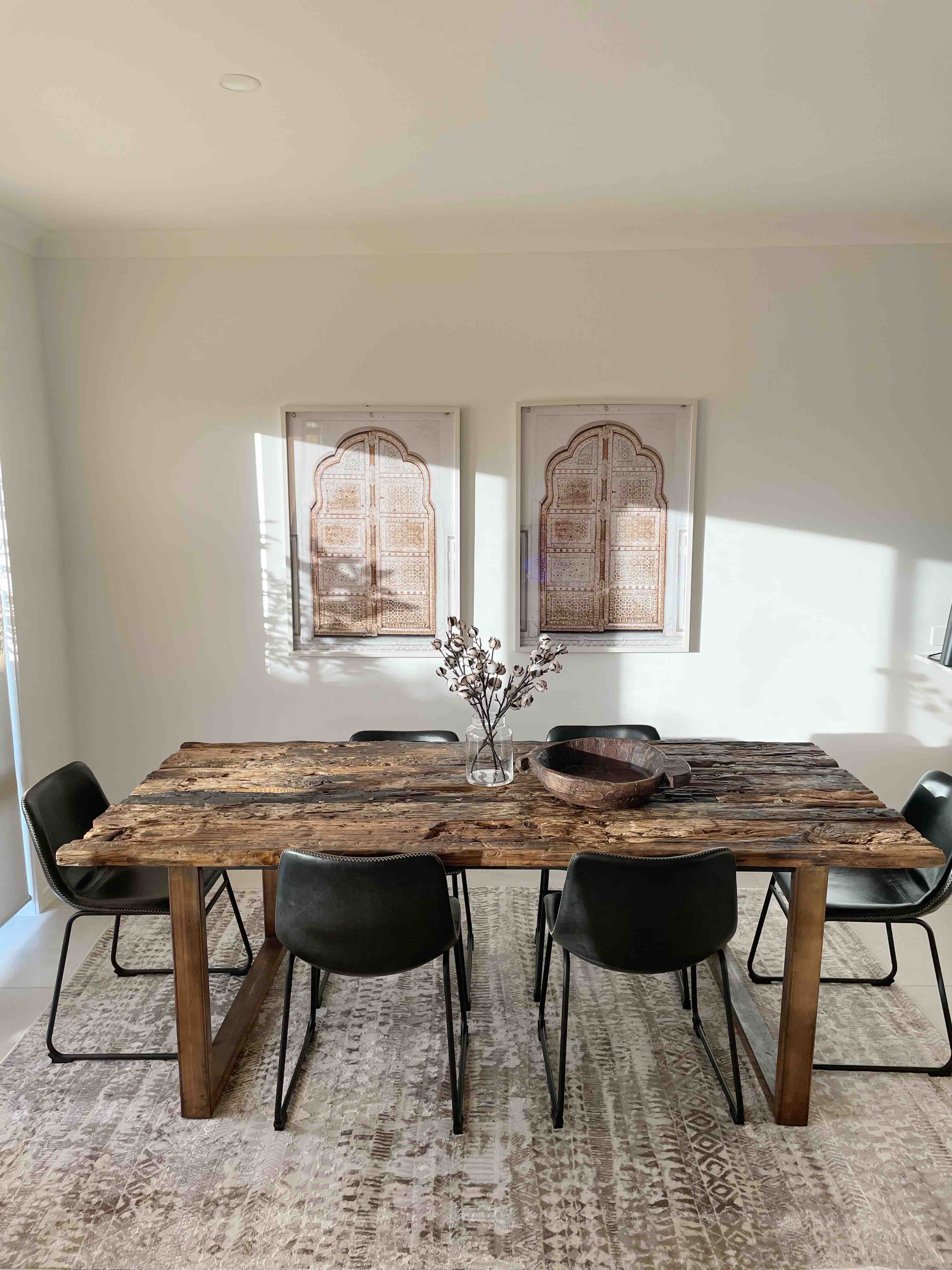 Selma Brown Grey And Ivory Distressed Tribal Rug - Image 3