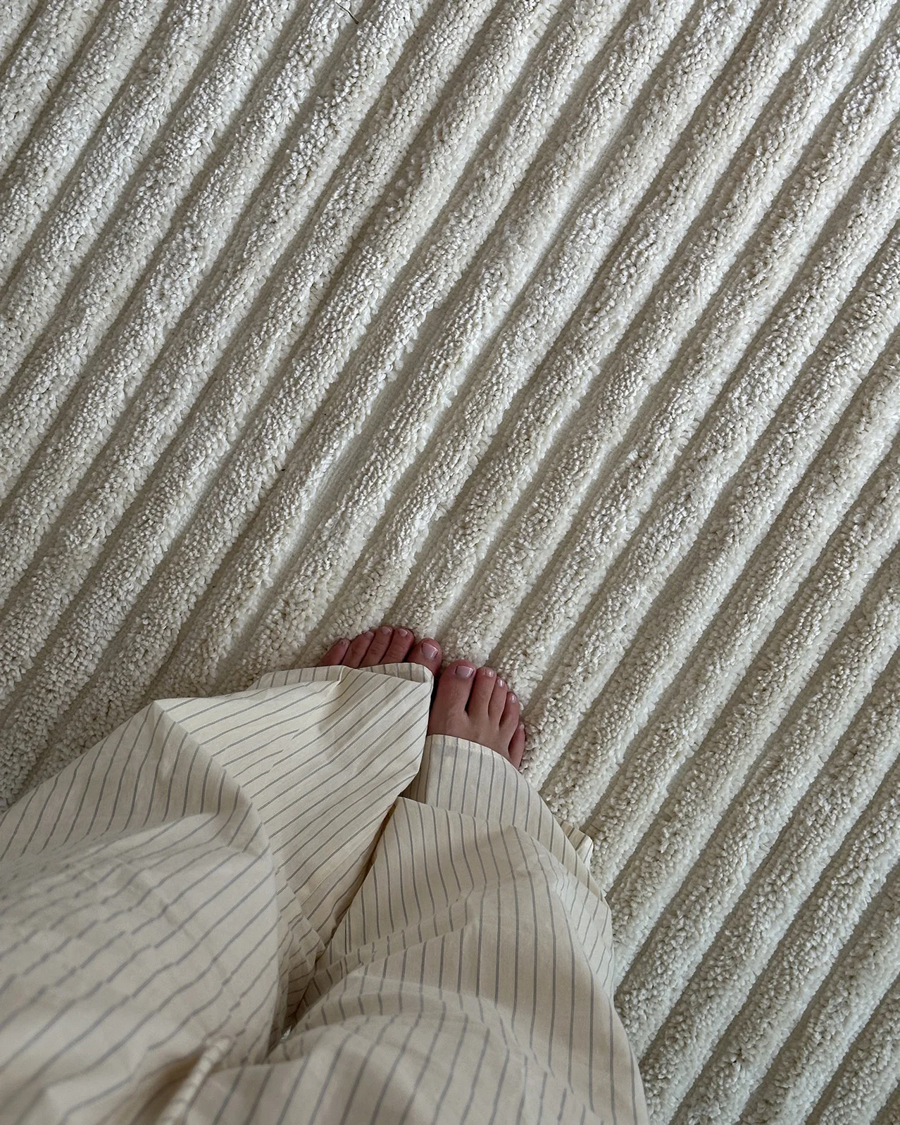 Senna Ivory Striped Rug - Image 3