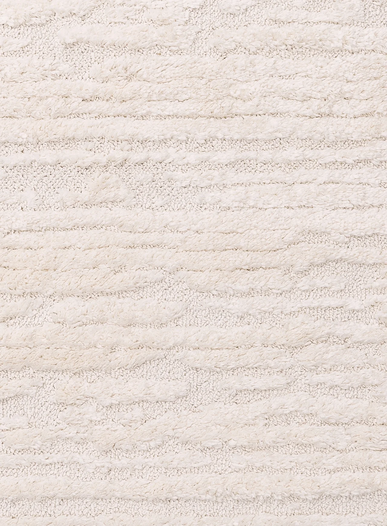 Serena Ivory Cream Textured Tassel Rug - Image 20
