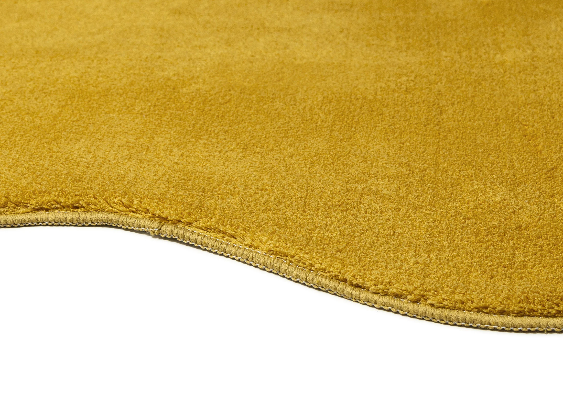 Sharra Mustard Yellow Scallop Washable Rug - Image 13