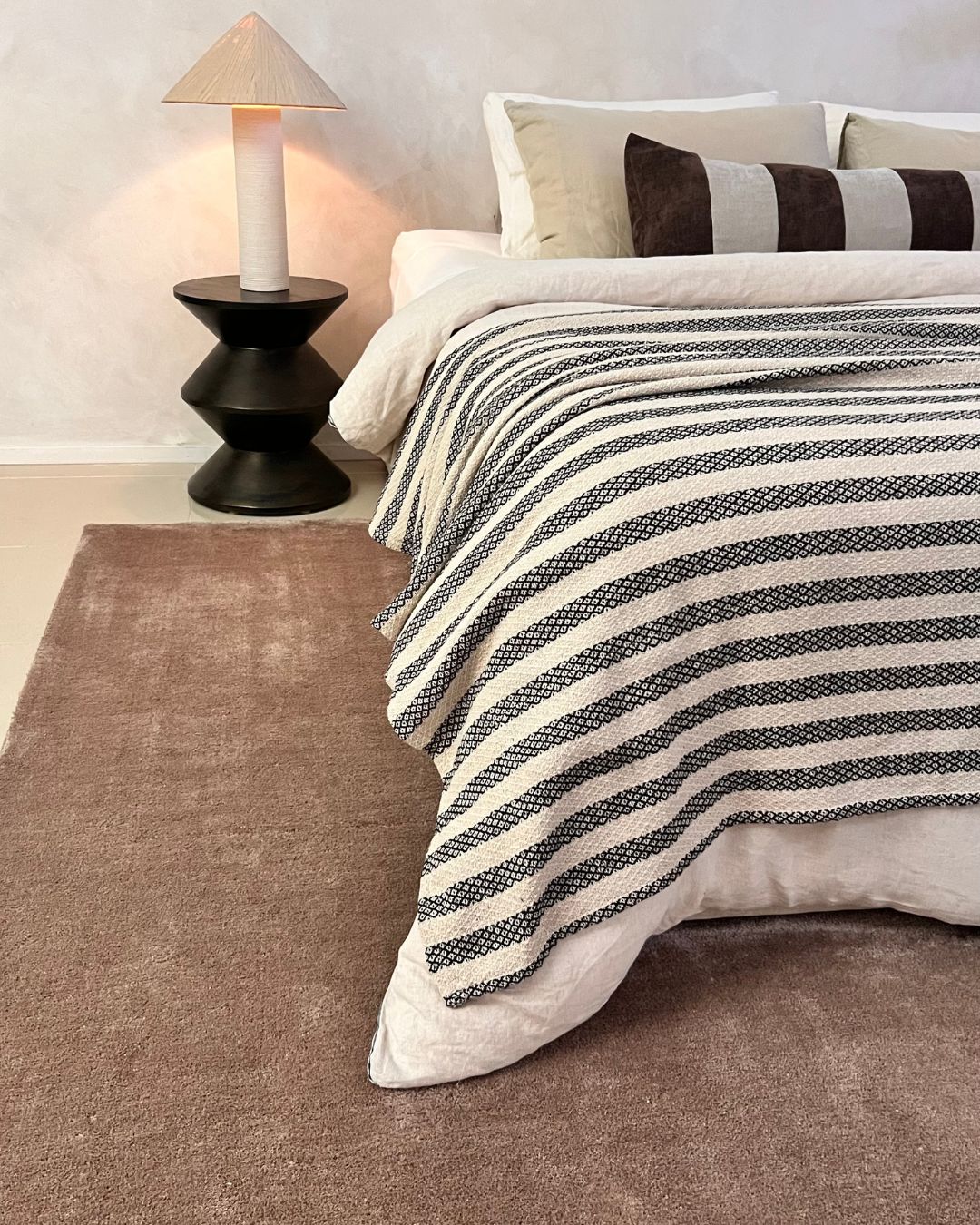 Shevana Taupe Shag Rug - Image 2