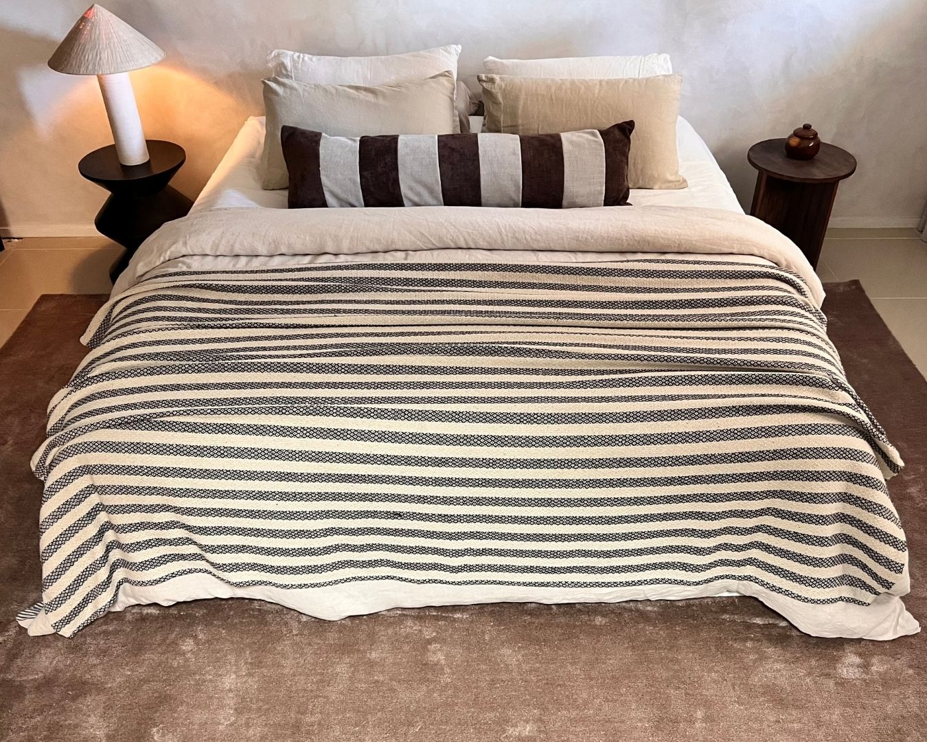 Shevana Taupe Shag Rug - Image 3