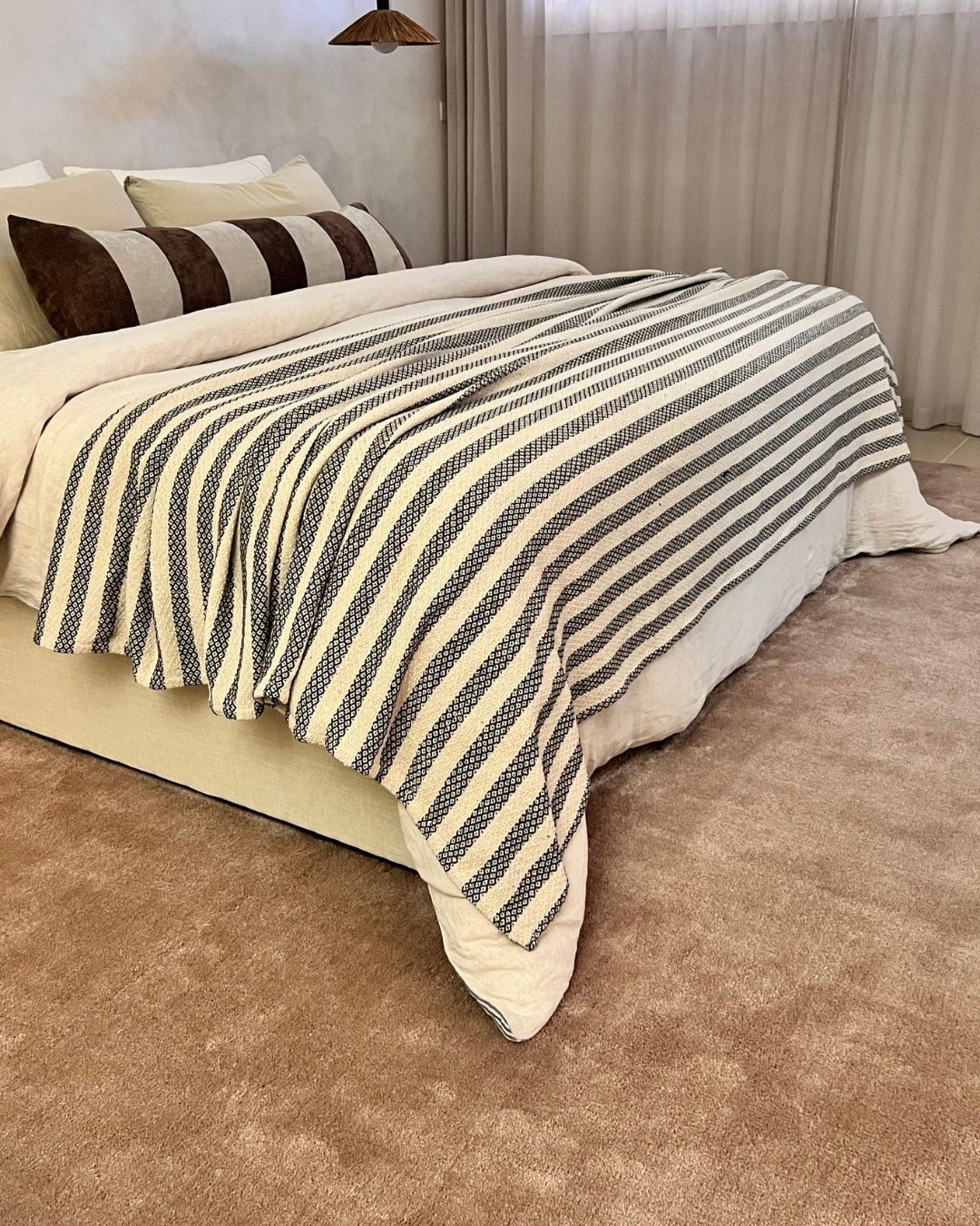 Shevana Taupe Shag Rug - Image 4