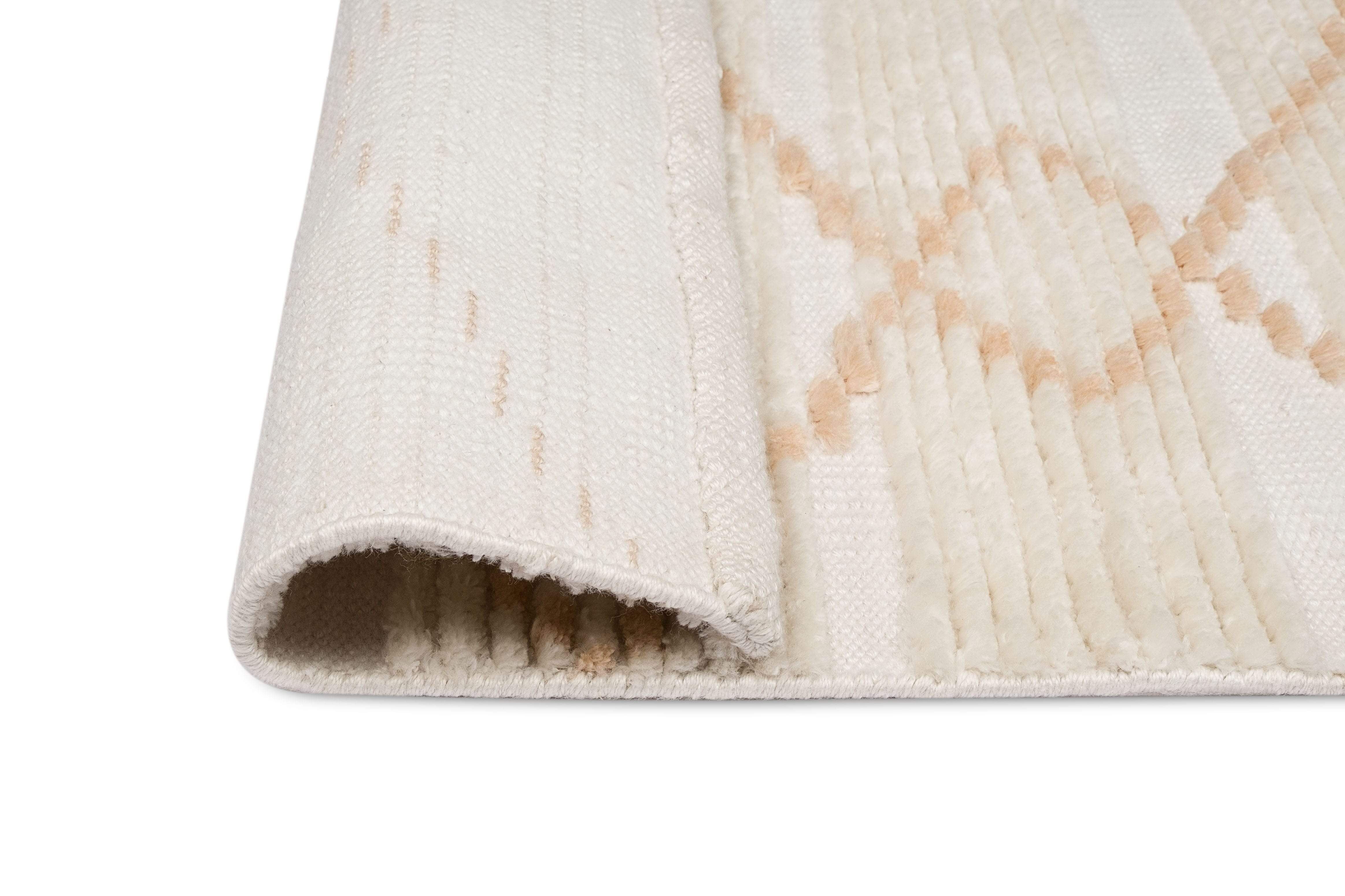 Shona Ivory and Peach Tribal P.E.T Rug - Image 10