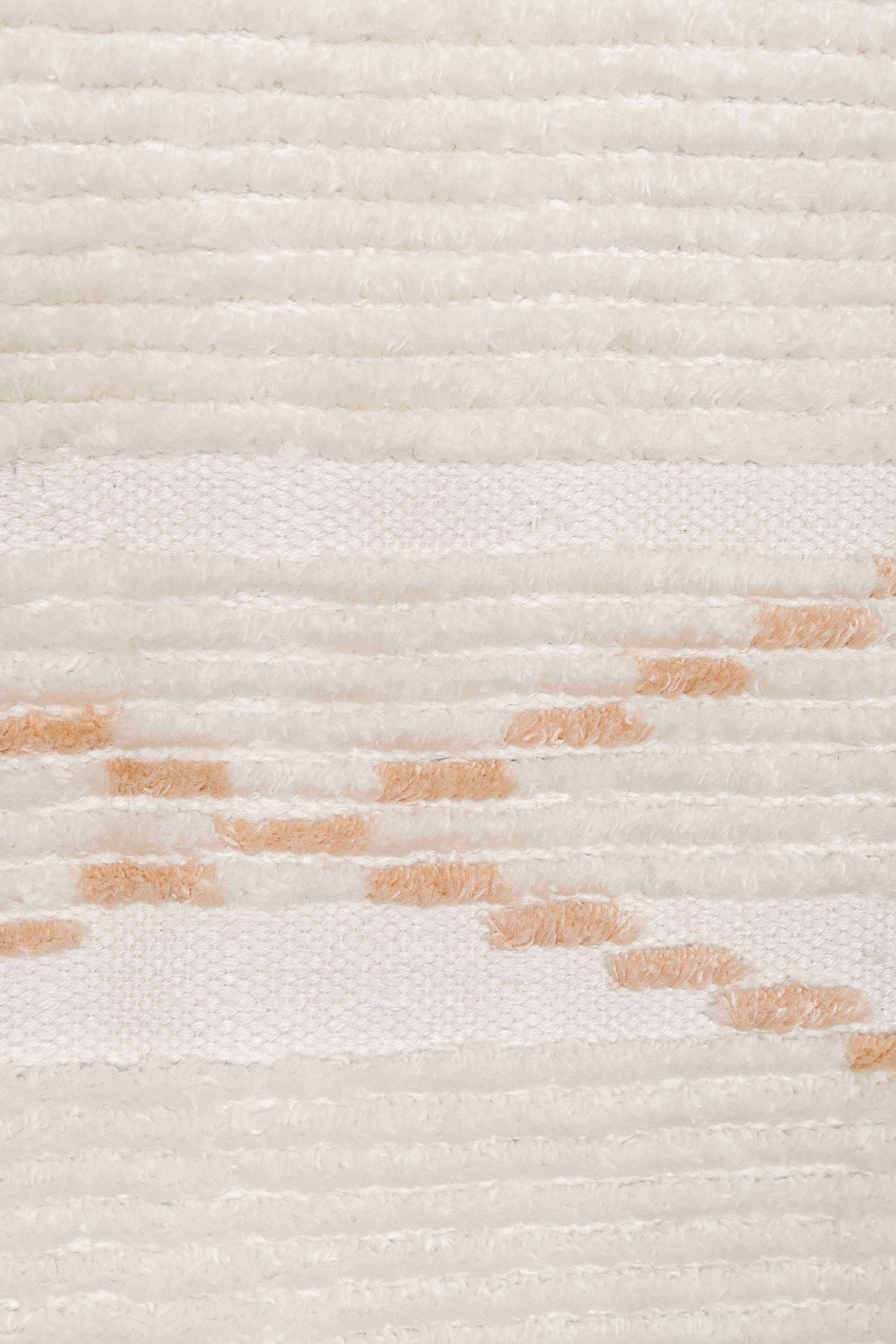 Shona Ivory and Peach Tribal P.E.T Rug - Image 11