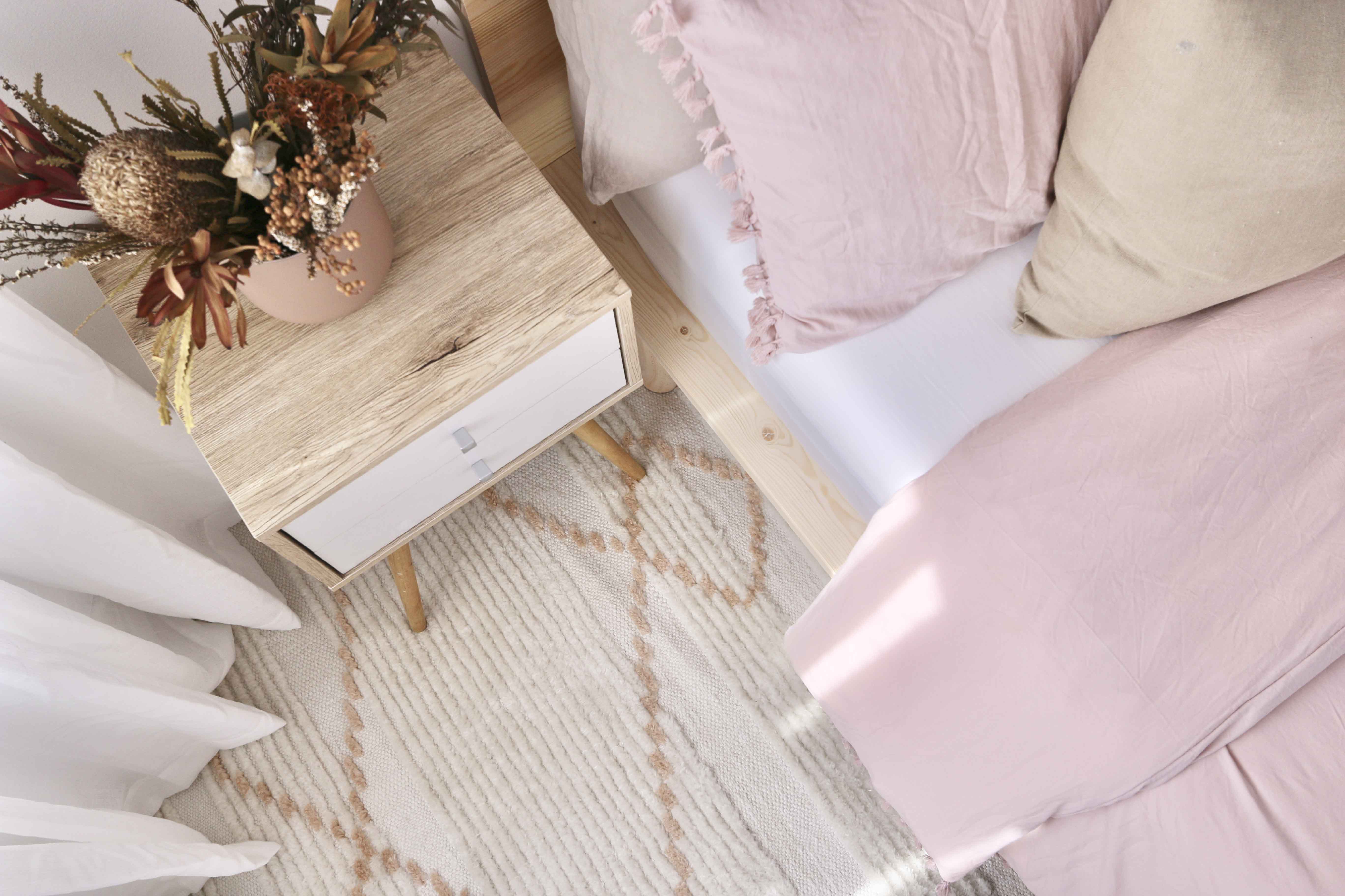 Shona Ivory and Peach Tribal P.E.T Rug - Image 15