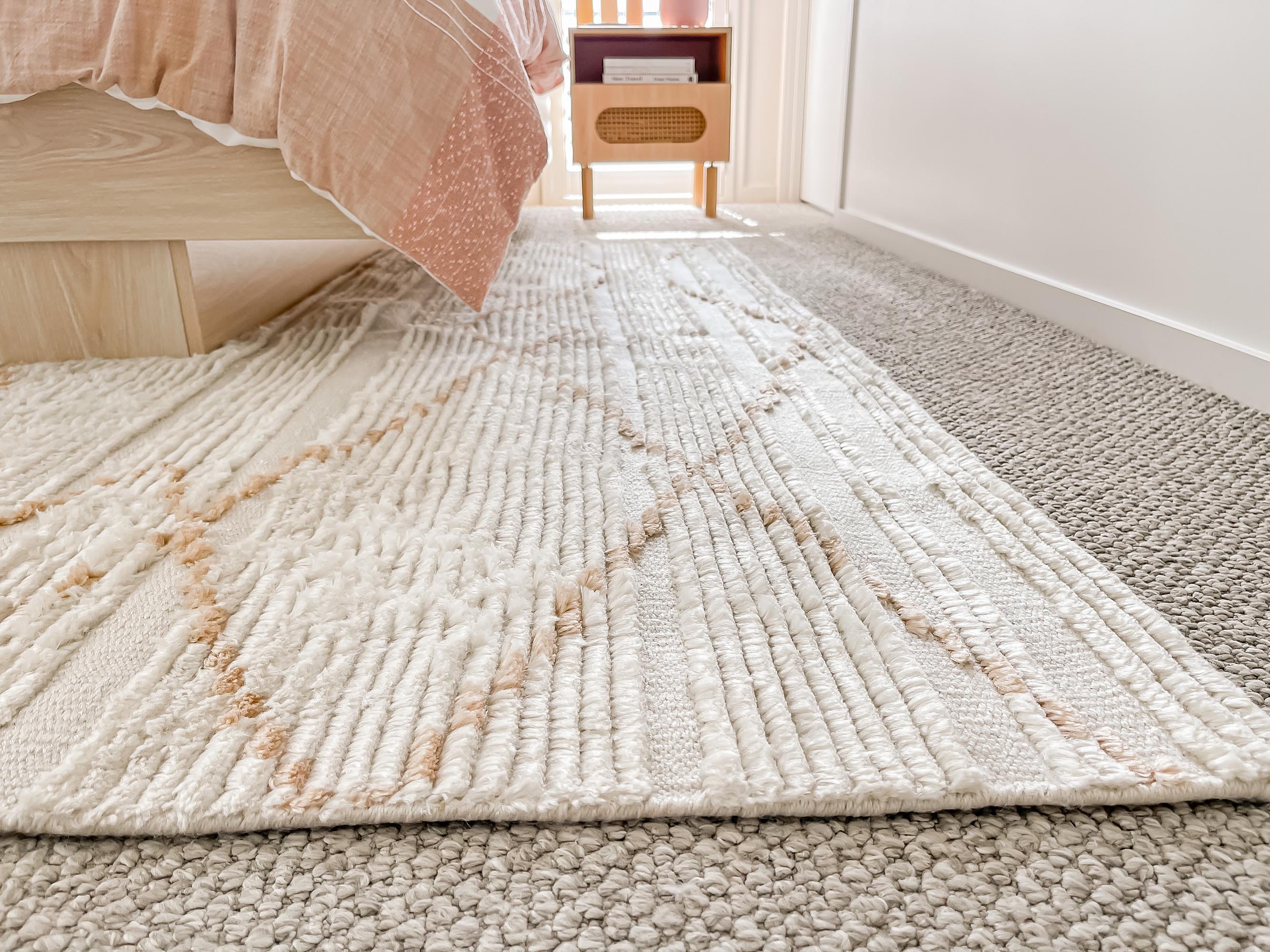 Shona Ivory and Peach Tribal P.E.T Rug - Image 18