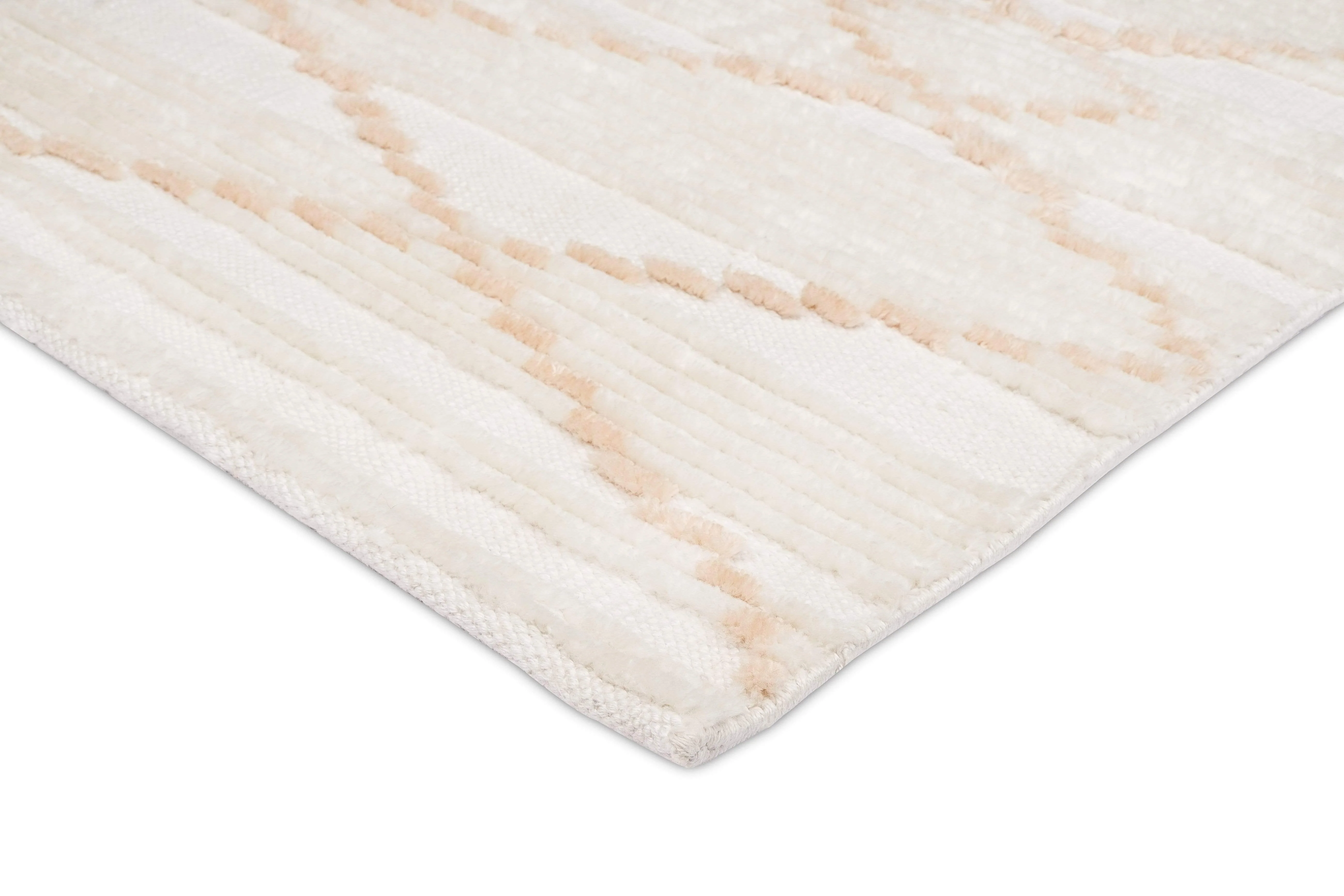 Shona Ivory and Peach Tribal P.E.T Rug - Image 8