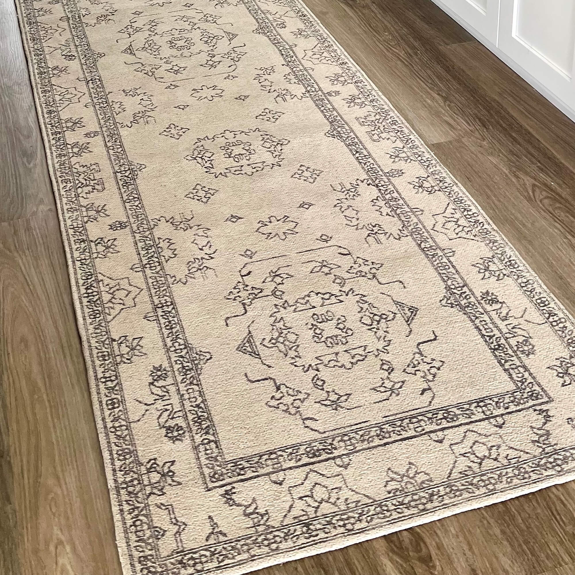 Sienna Beige and Black Scandi Pattern Runner Rug - Image 12