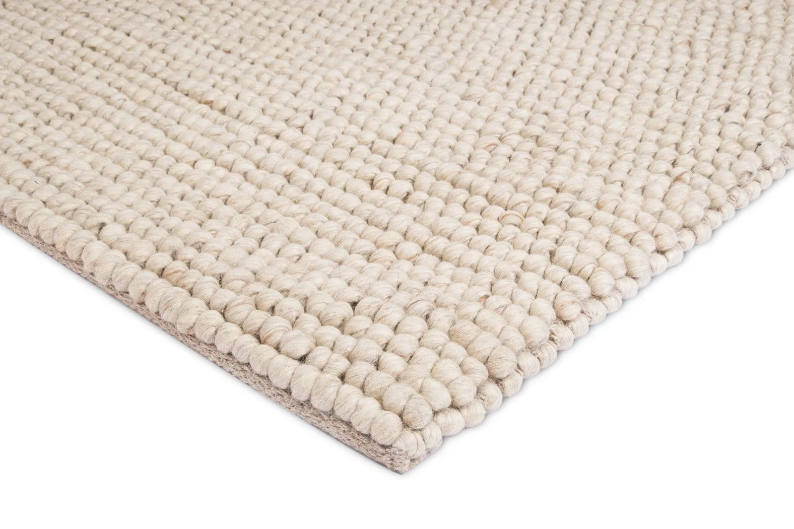 Simone Cream and Ivory Marble Looped Rug - Image 13