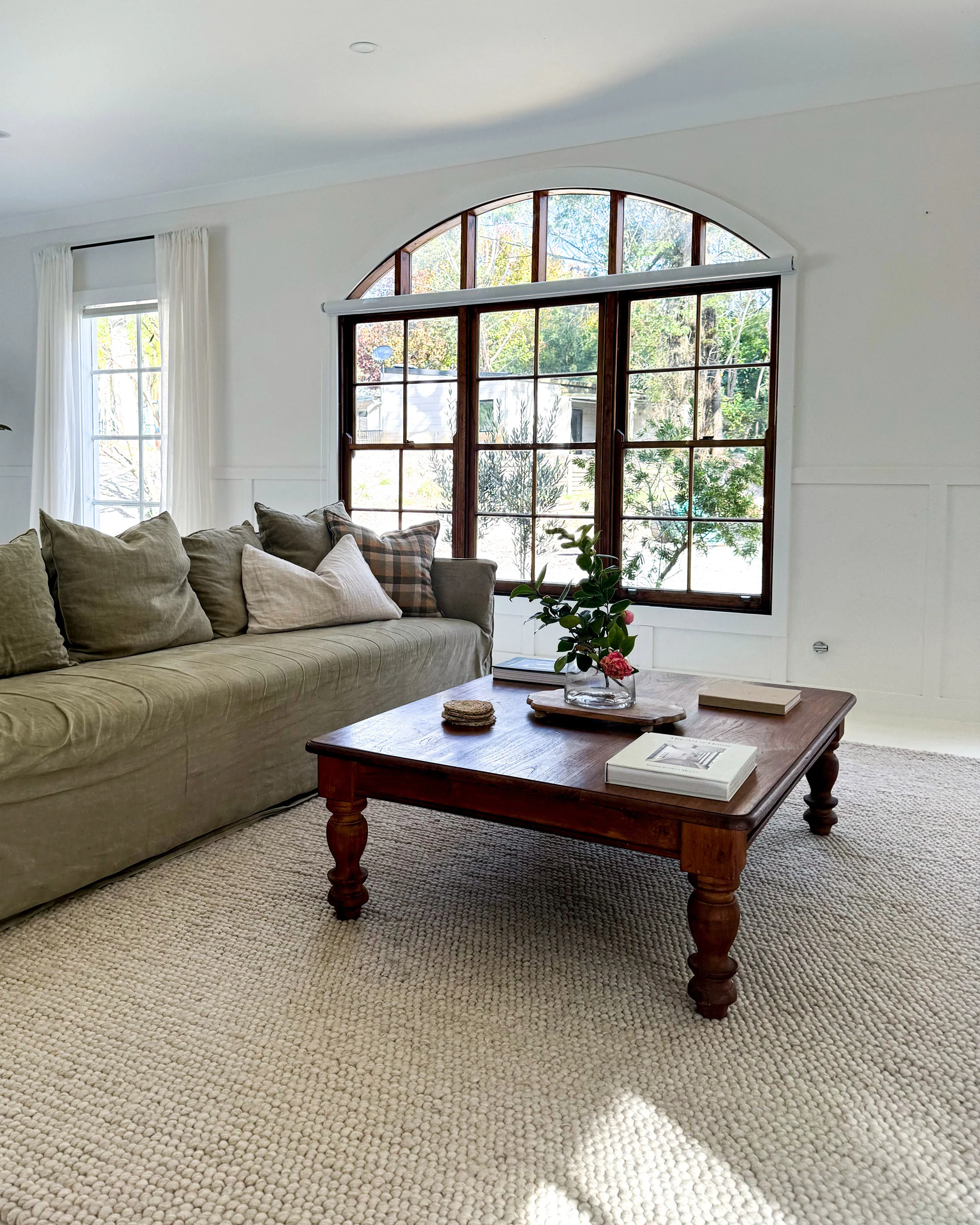 Simone Cream and Ivory Marble Looped Rug - Image 7