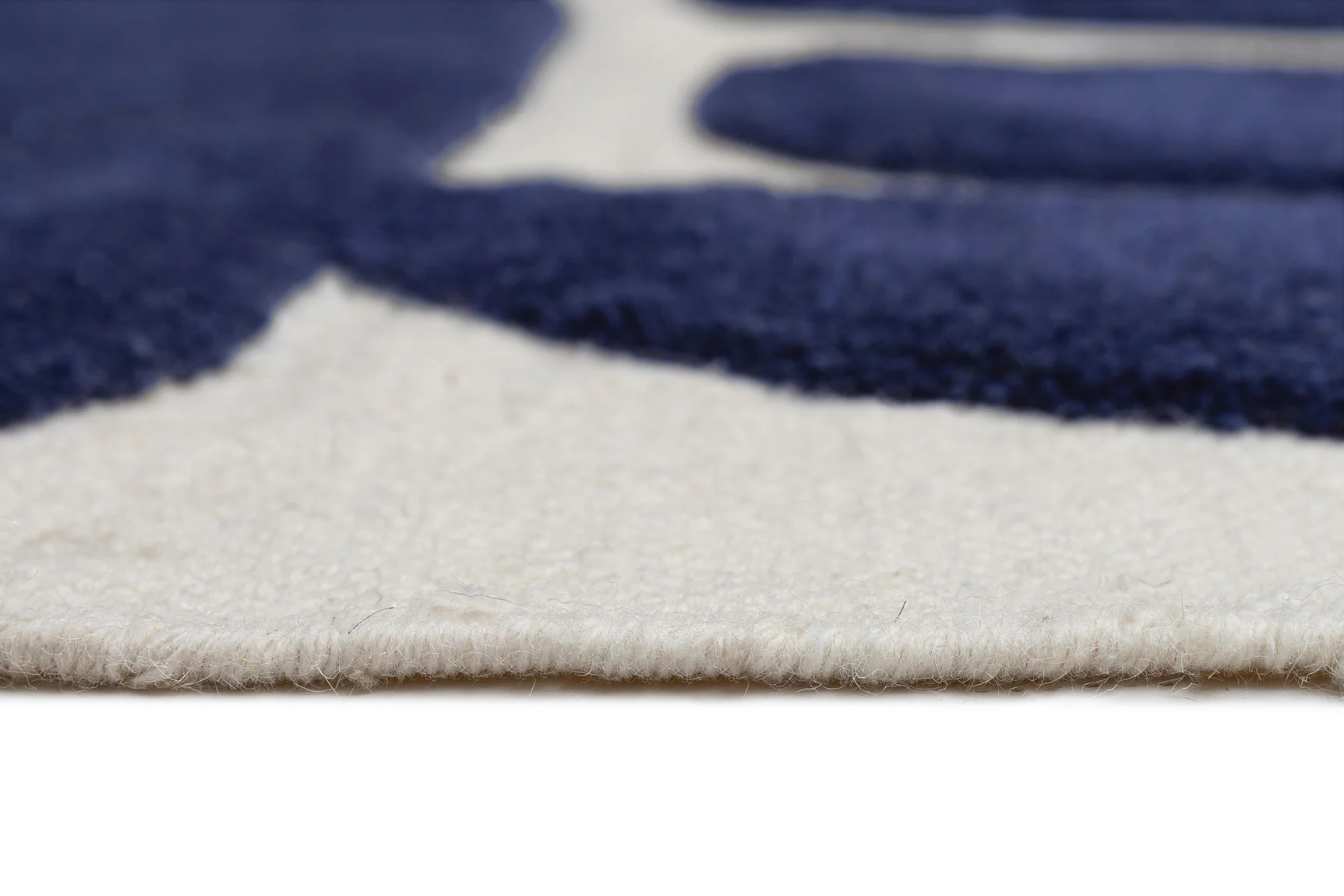 Simora Blue Abstract Washable Wool Rug - Image 12