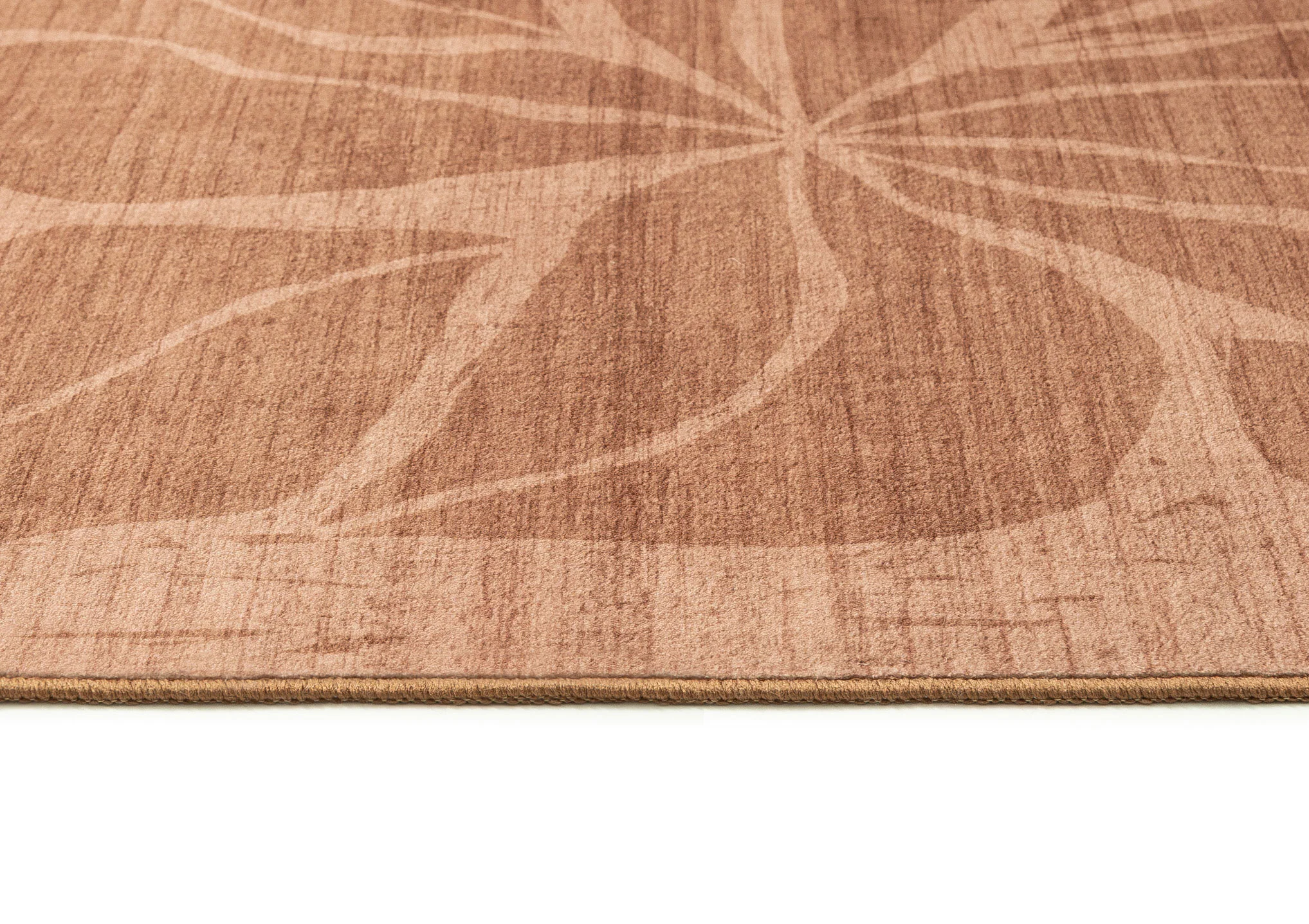 Sitar Rust Floral Washable Rug - Image 7