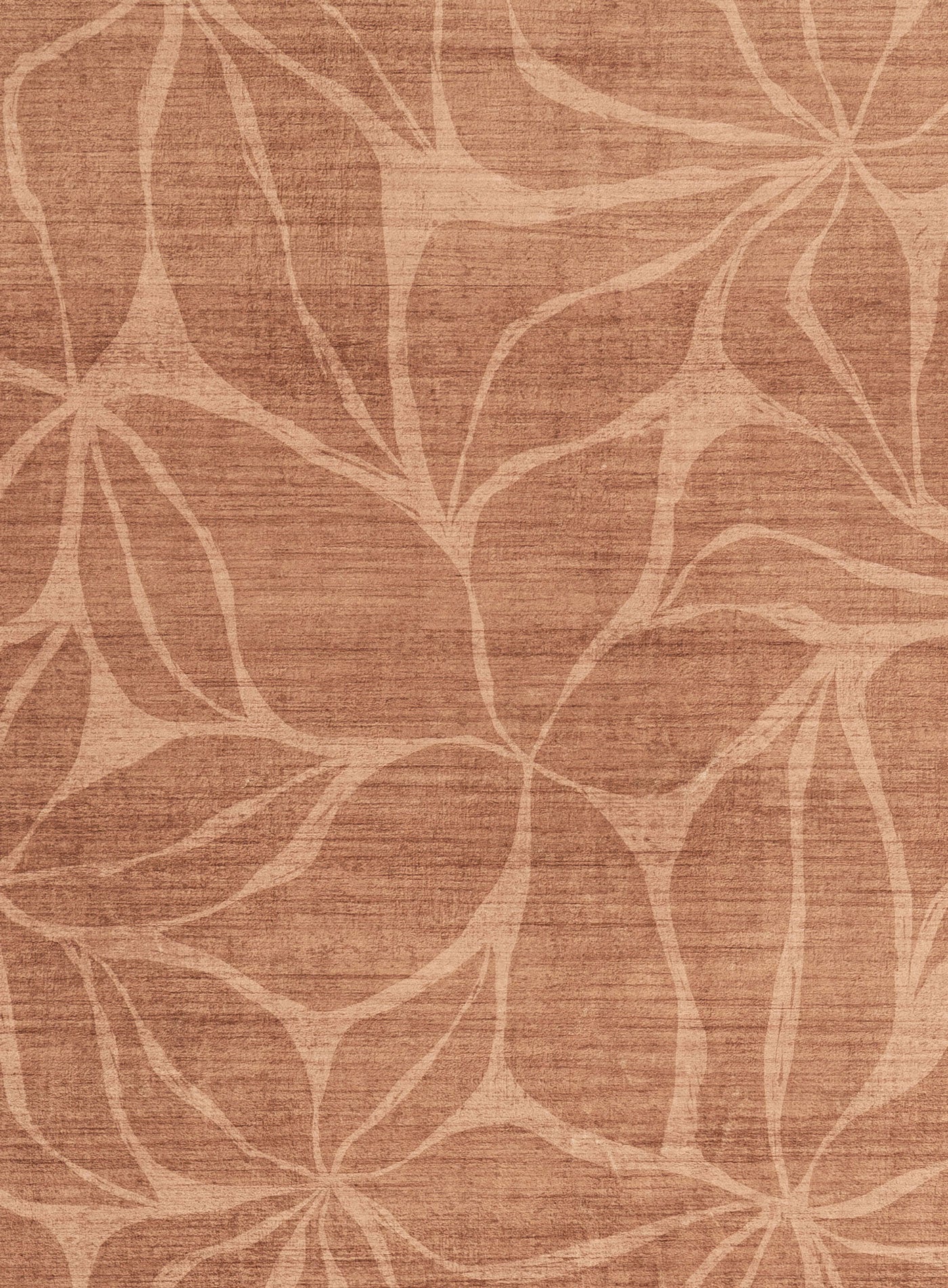Sitar Rust Floral Washable Rug - Image 9