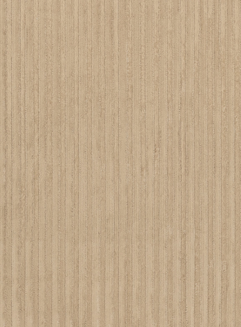Sitti Beige Striped Washable Faux Fur Rug - Image 13