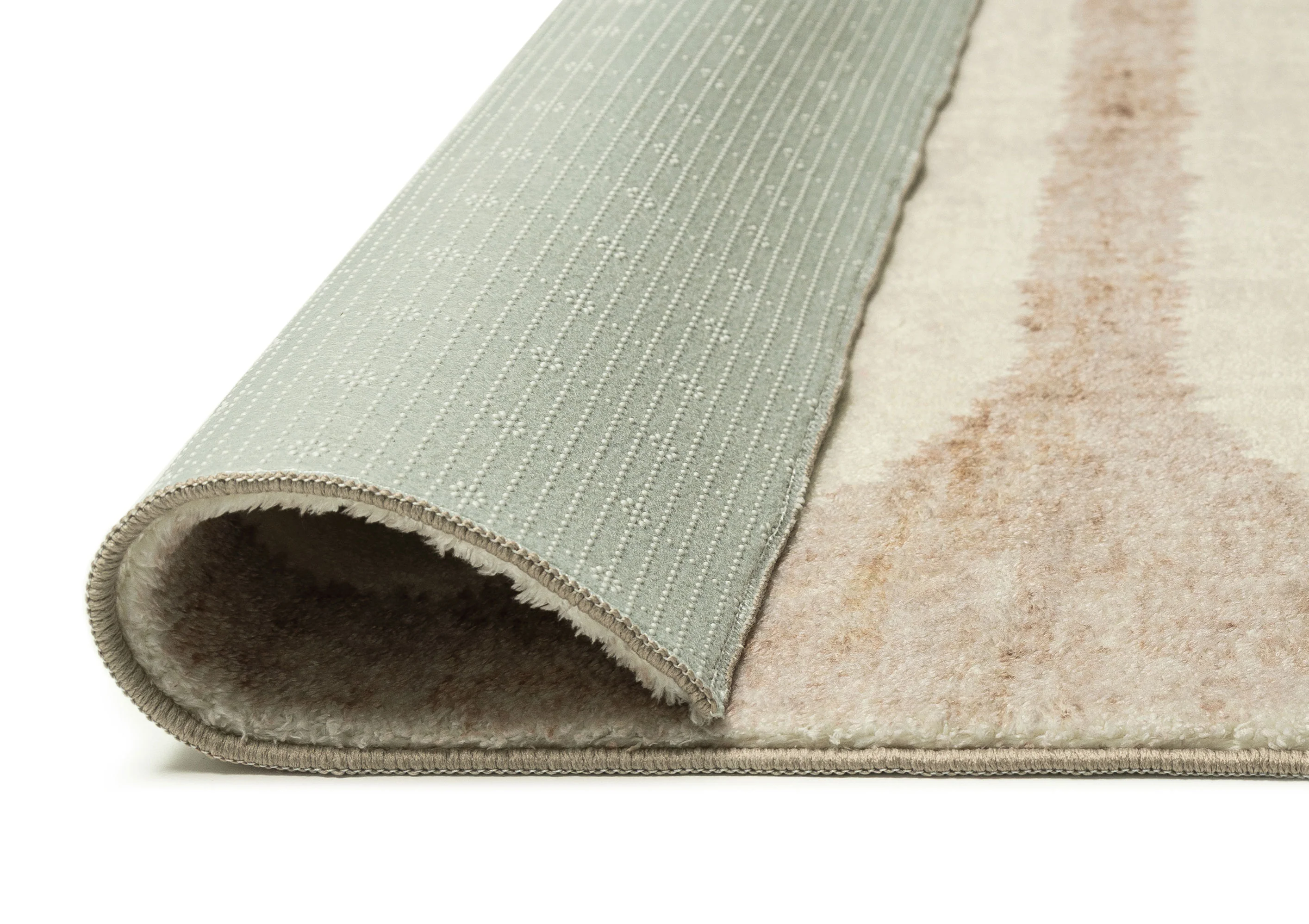 Sloan Beige Curve Pattern Washable Rug - Image 15