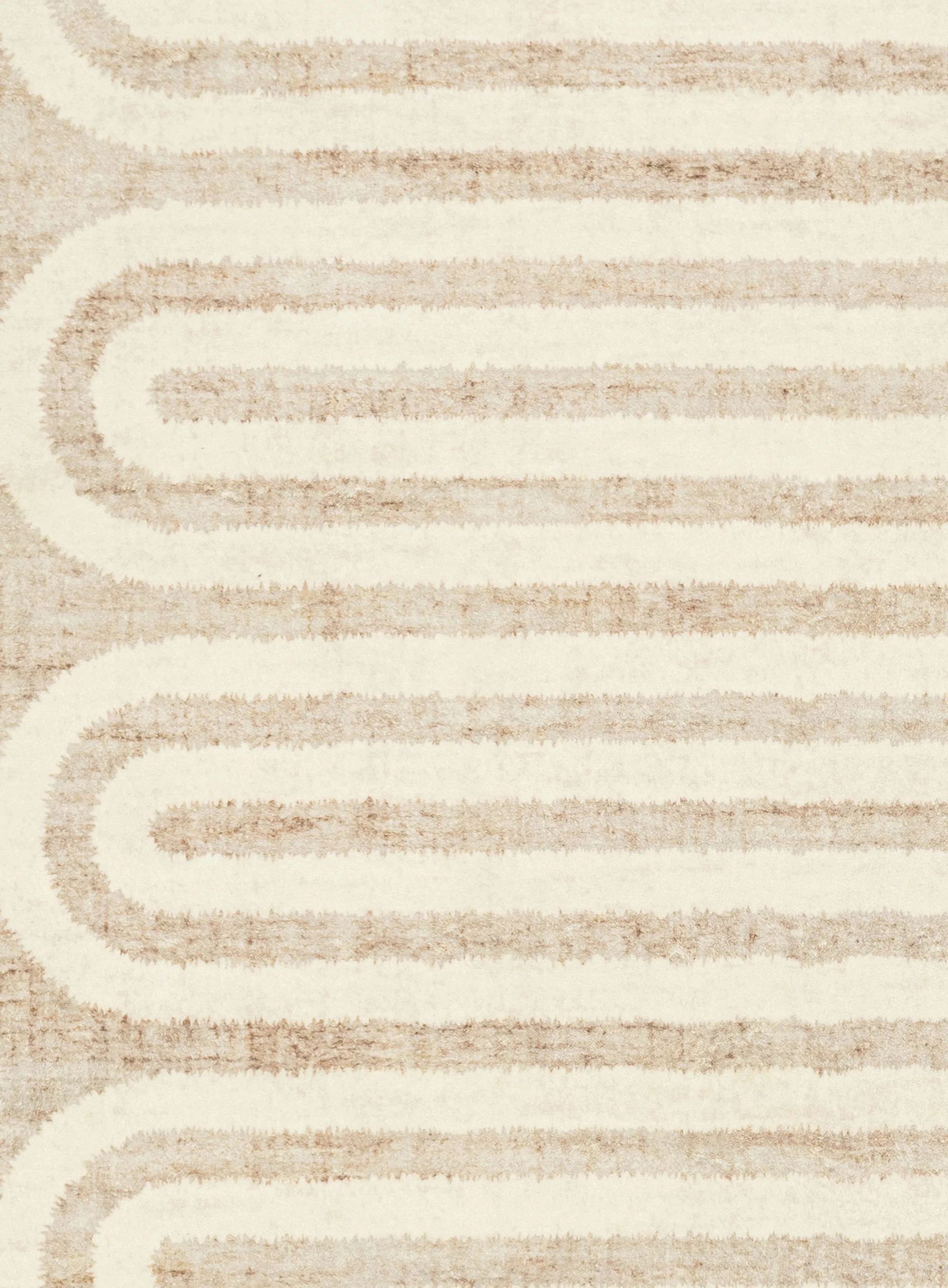 Sloan Beige Curve Pattern Washable Rug - Image 17