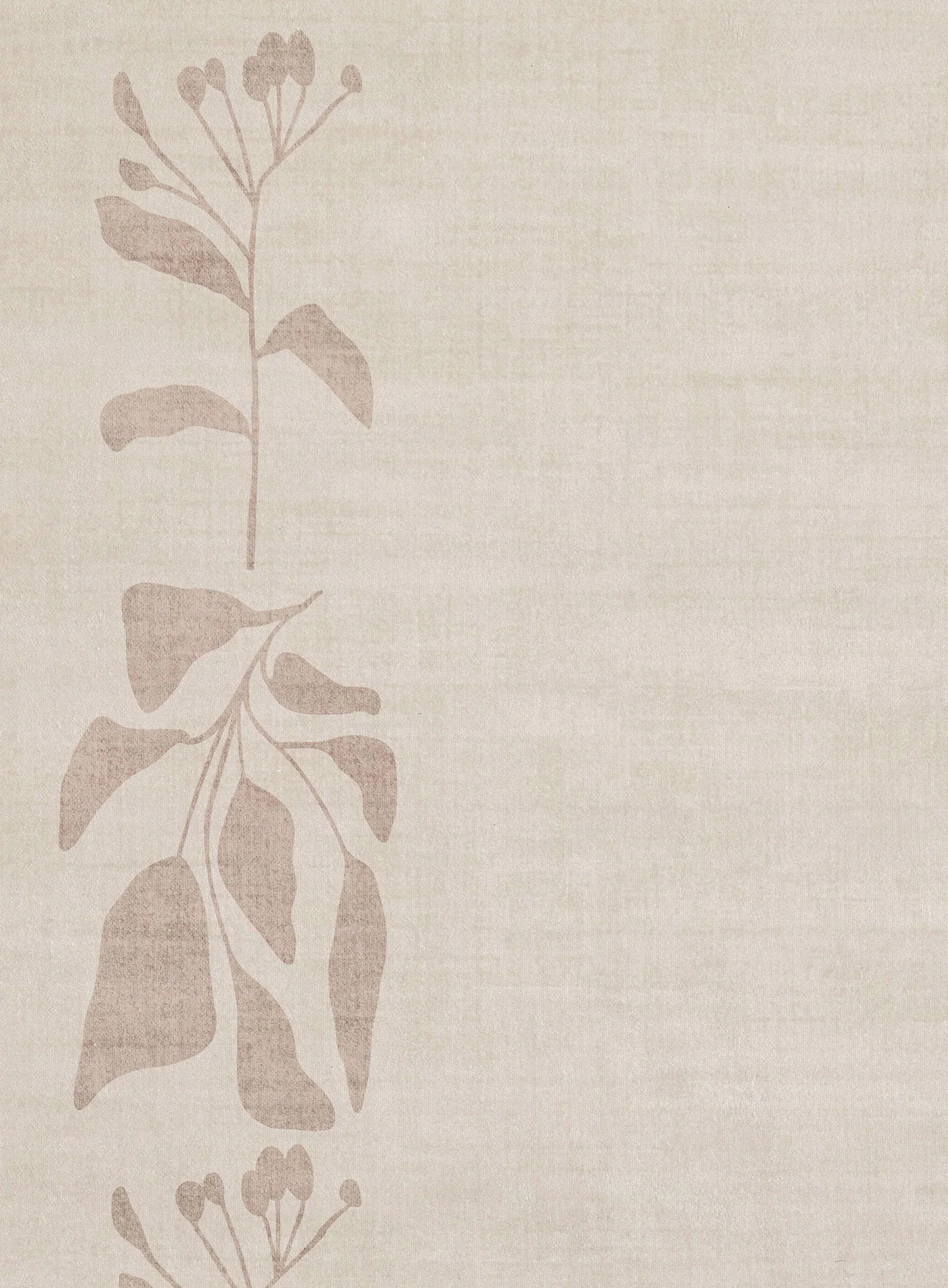 Solange Beige and Brown Botanical Border Washable Rug - Image 10