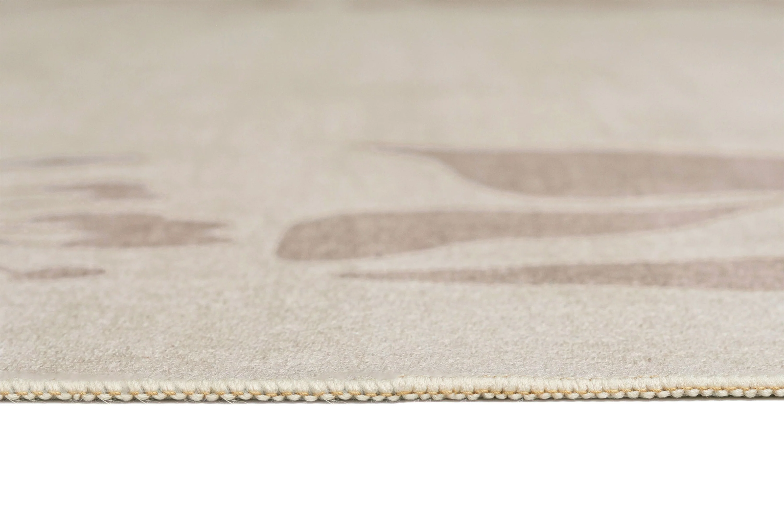 Solange Beige and Brown Botanical Border Washable Rug - Image 11