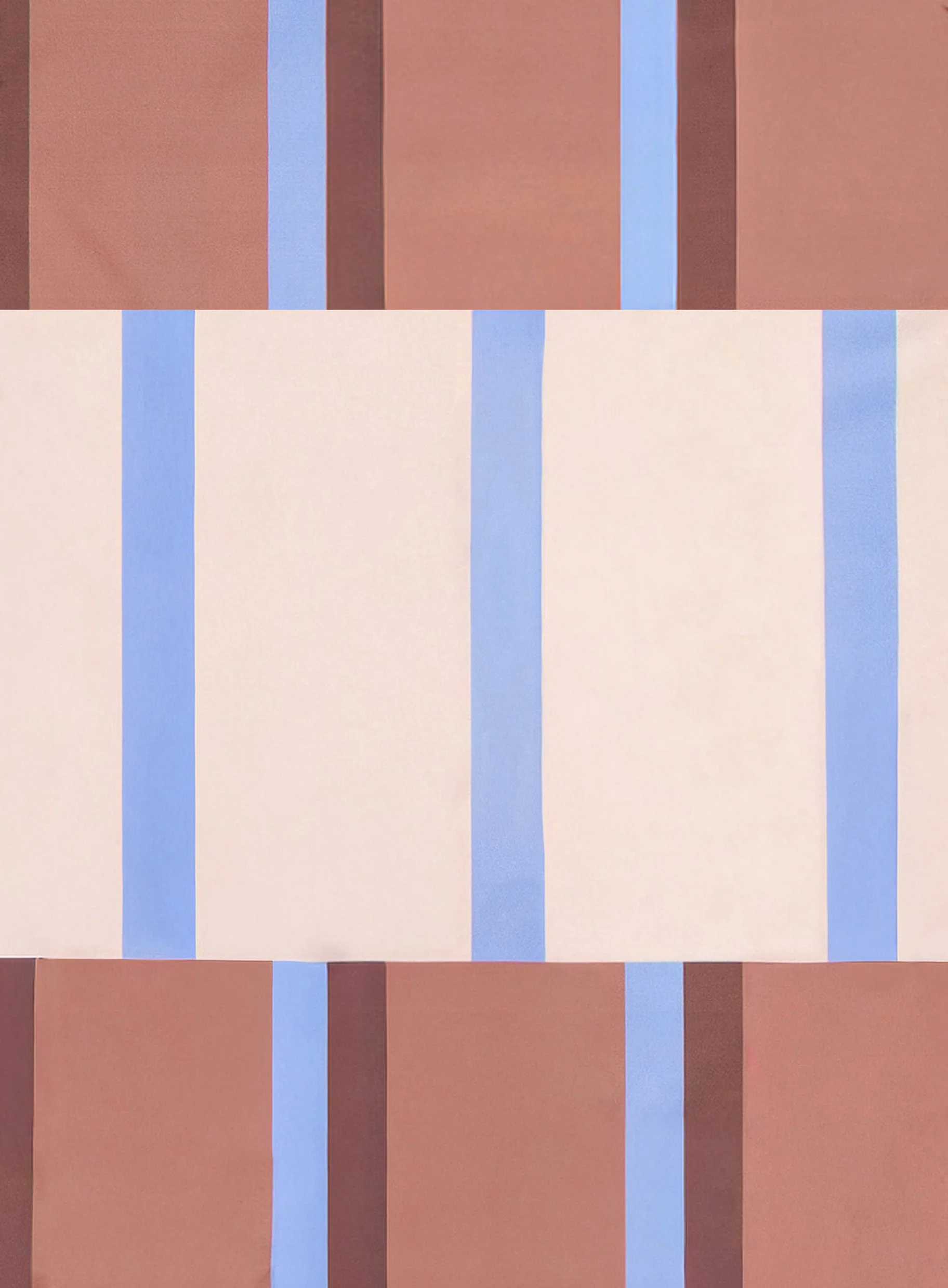 Solari Terracotta Cream and Sky Blue Beach Mat - Image 7