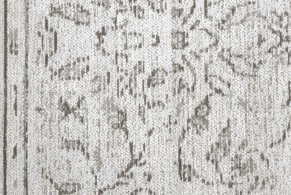 Sonia Beige and Grey Floral Pattern Runner Rug - Image 11