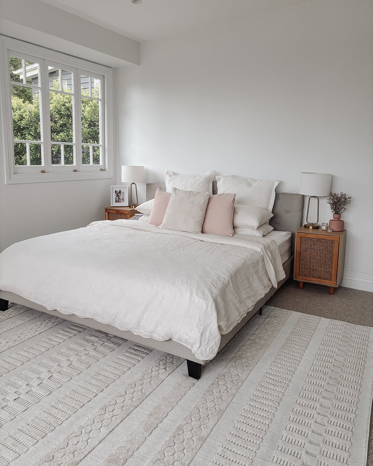 Sophie Ivory Cream Tribal Indoor Outdoor Rug - Image 12