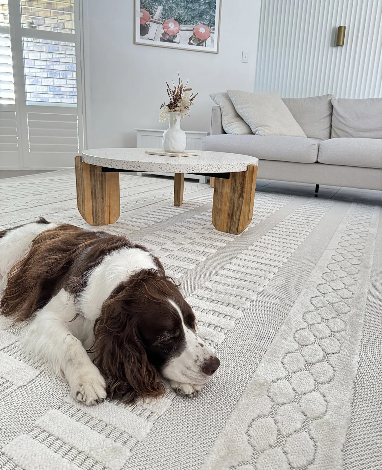 Sophie Ivory Cream Tribal Indoor Outdoor Rug - Image 6