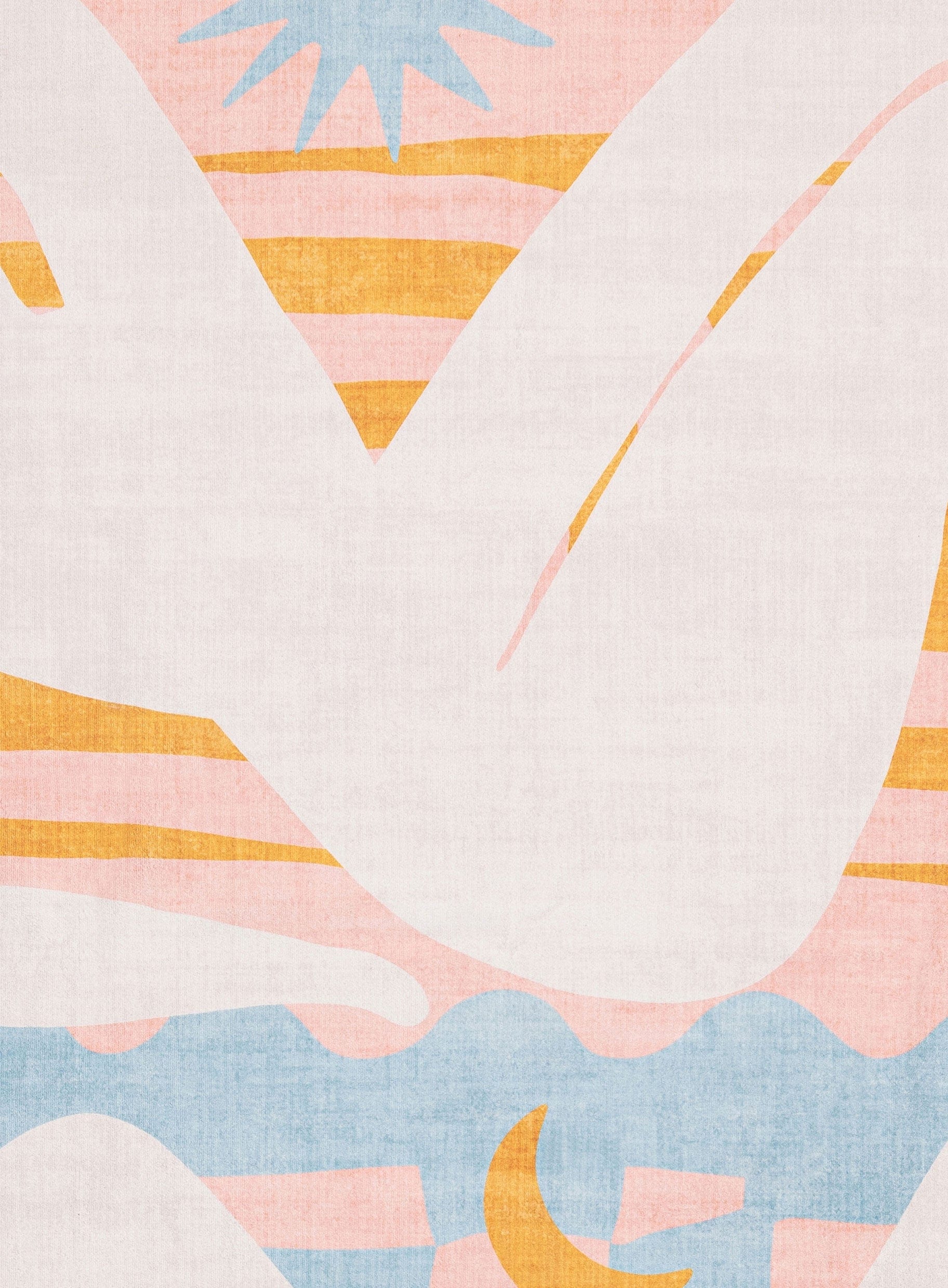 Sorata Pink and Blue Pastel Abstract Rug - Image 10