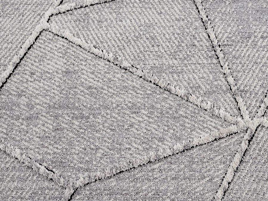Soraya Grey Abstract Textured Round Rug - Image 9