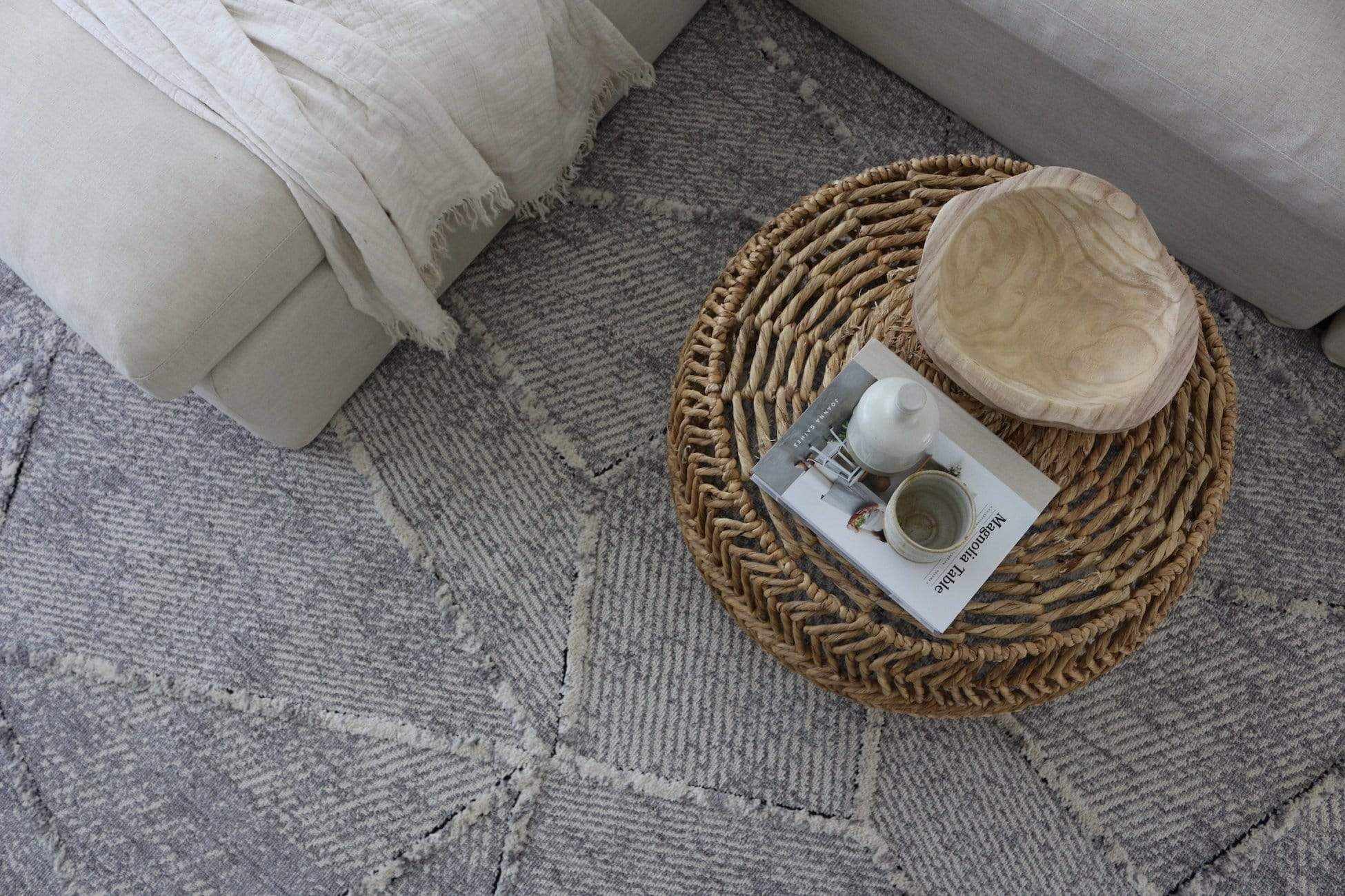 Soraya Grey Abstract Textured Rug - Image 6