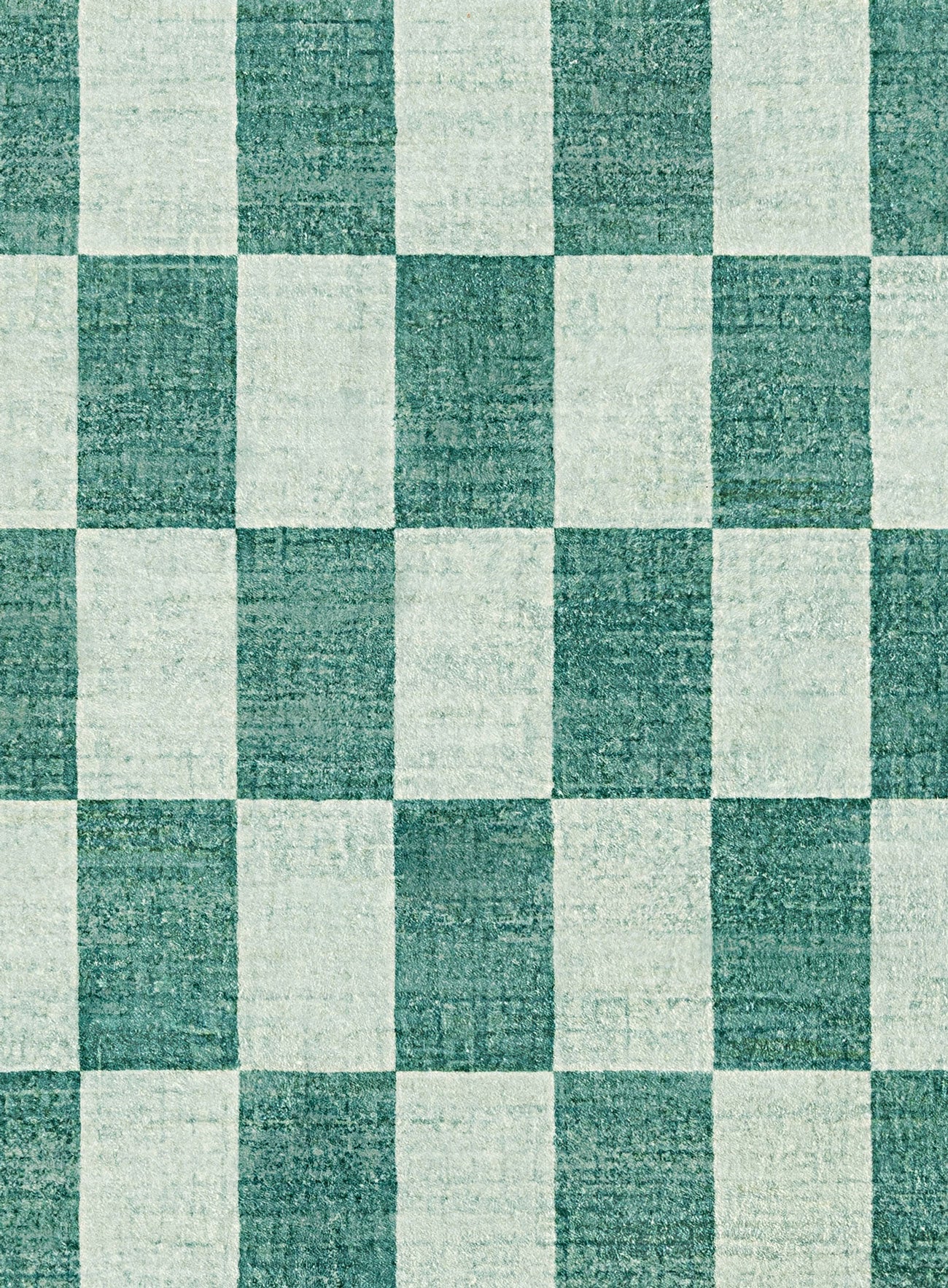 Steffi Green Checkered Washable Rug - Image 14