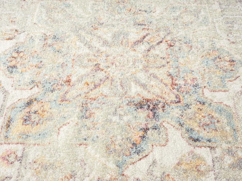 Summer Orange and Blue Multi-Colour Distressed Rug - Image 11