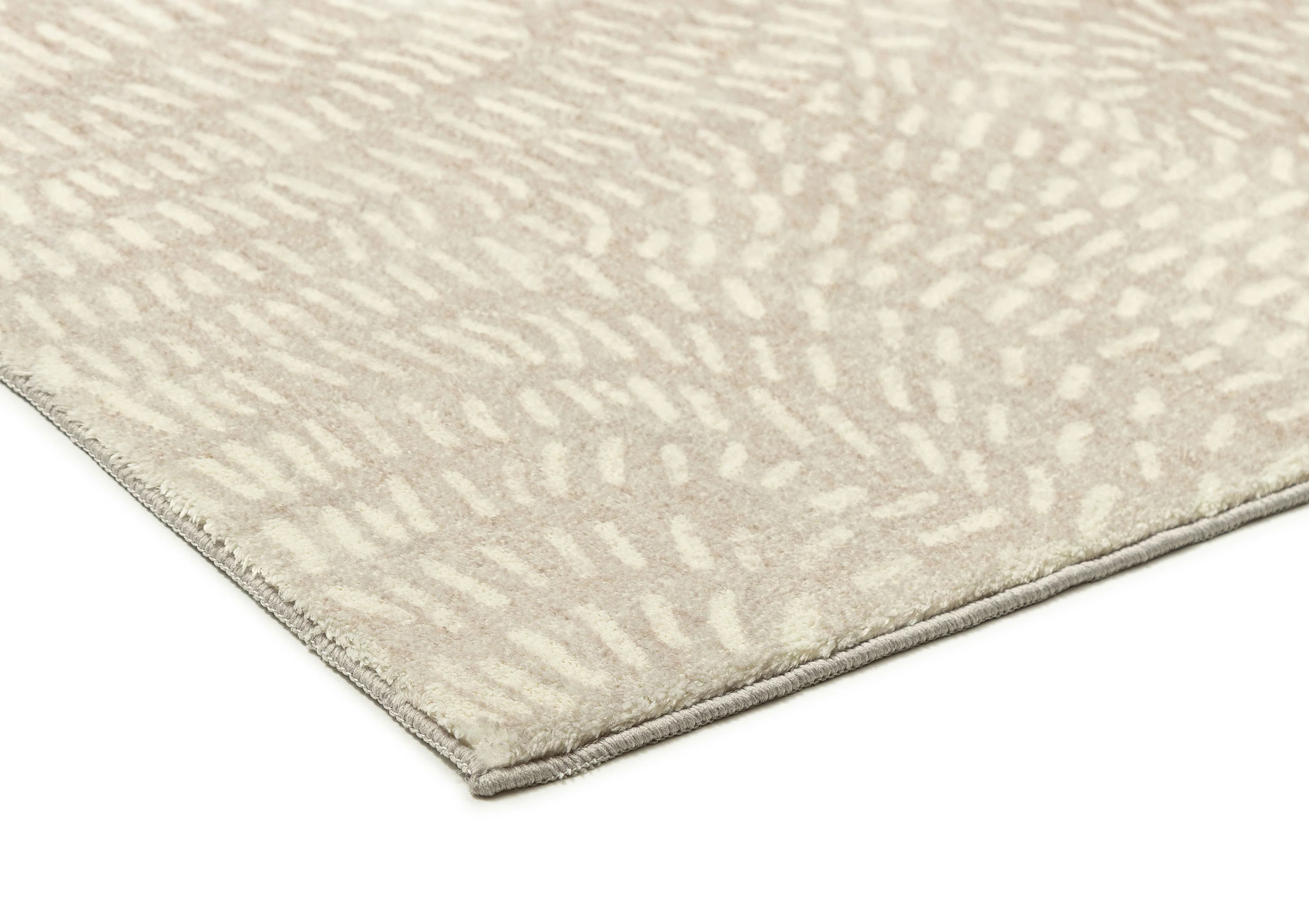 Sunita Grey Cream Circle Dot Pattern Washable Rug - Image 6
