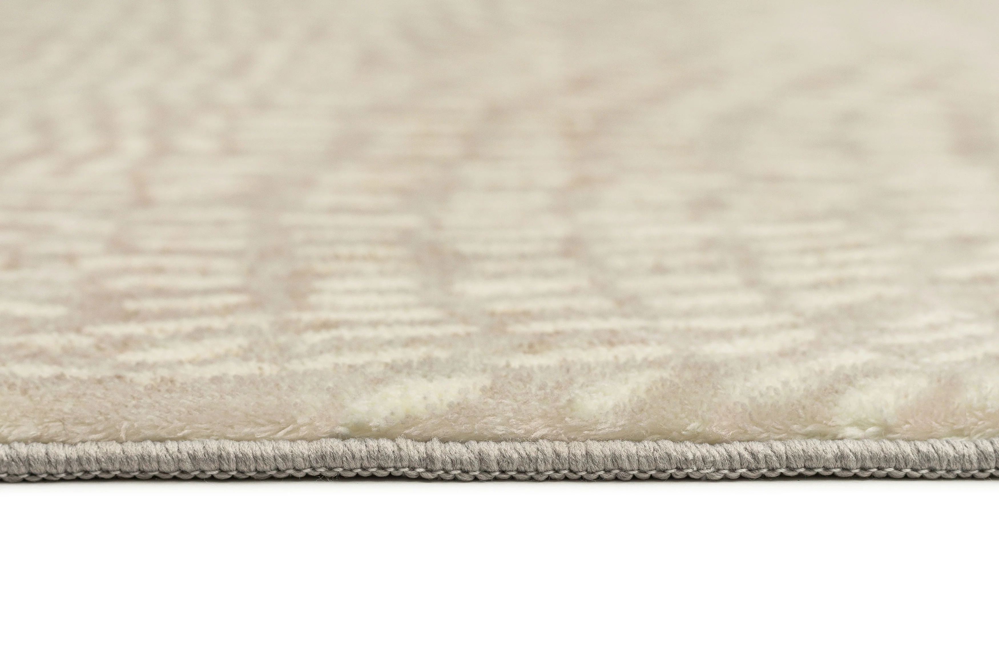 Sunita Grey Cream Circle Dot Pattern Washable Rug - Image 9