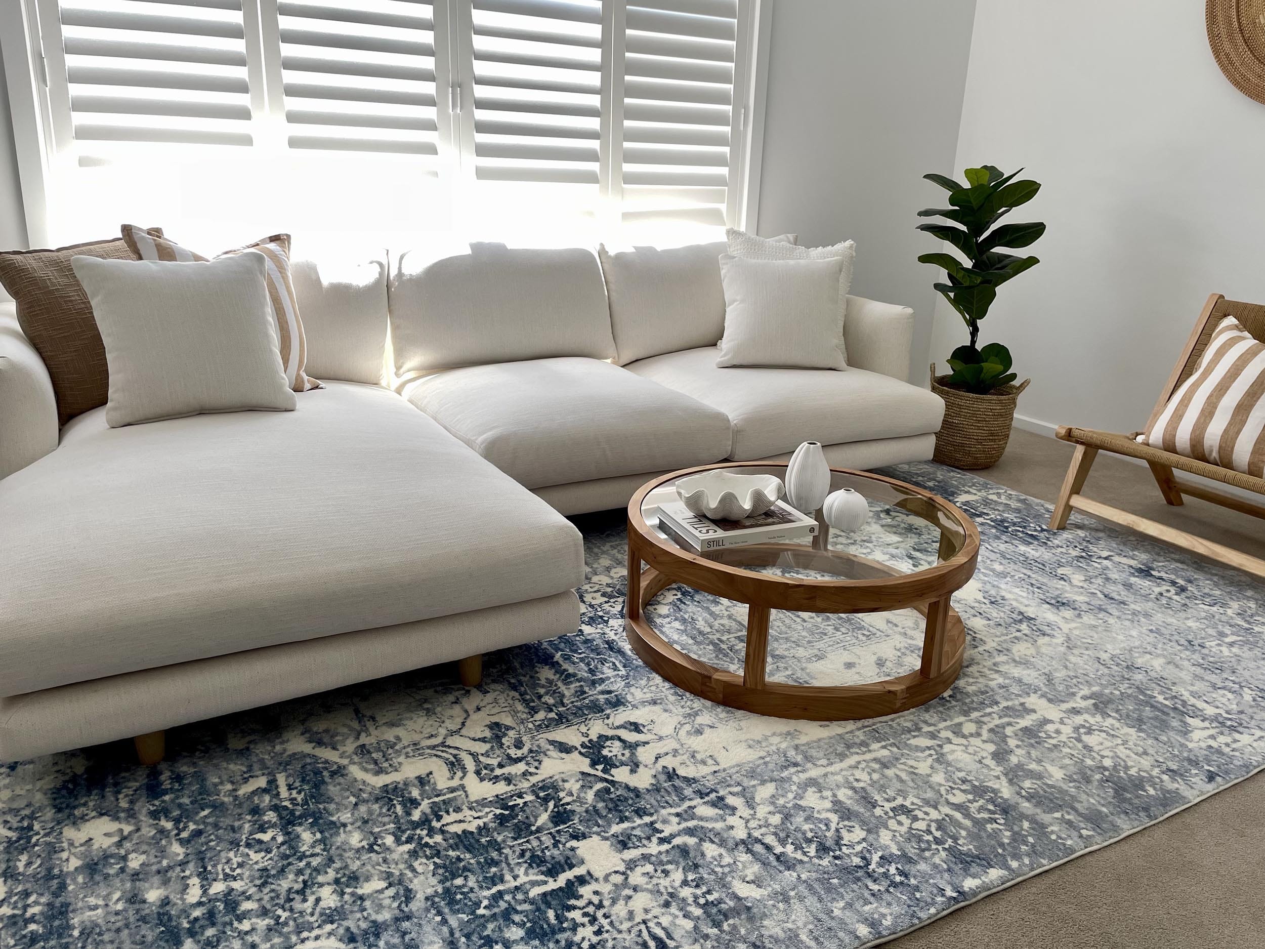 Suri Blue and Grey Distressed Washable Rug - Image 11