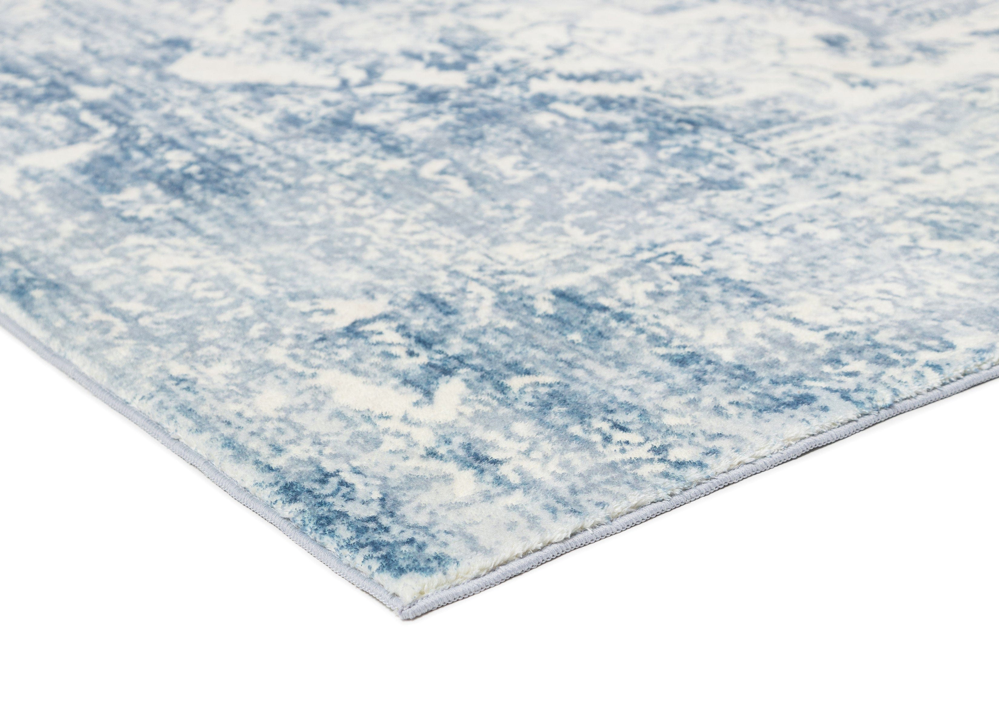 Suri Blue and Grey Distressed Washable Rug - Image 16