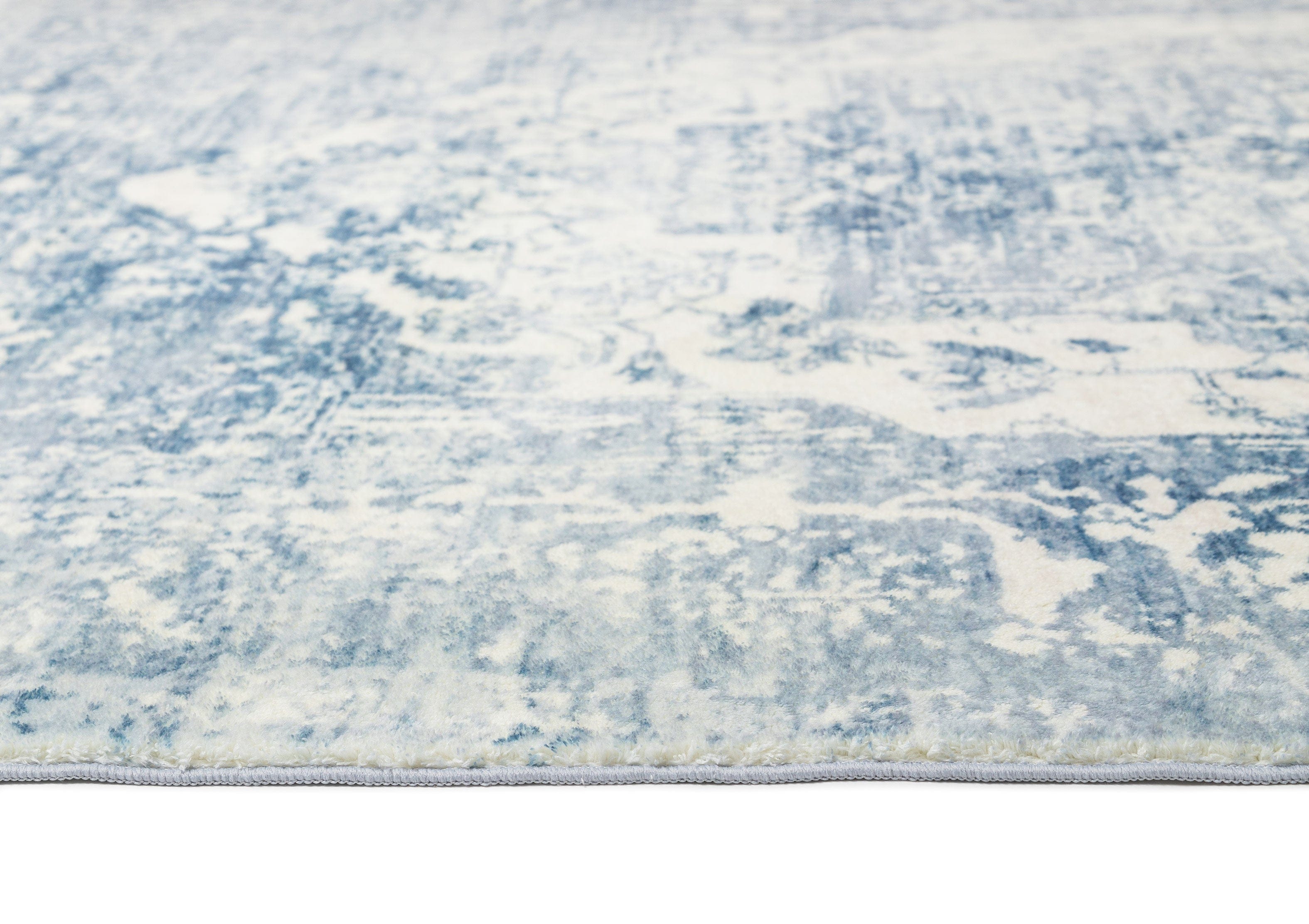 Suri Blue and Grey Distressed Washable Rug - Image 17