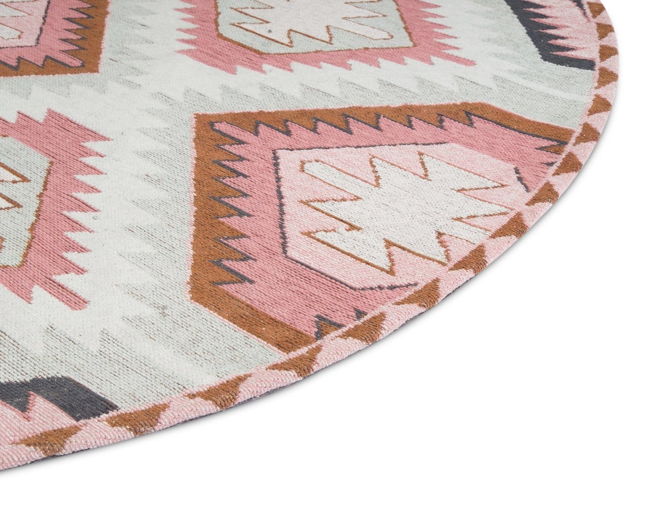 Suzie Pink and Green Round Rug - Image 6
