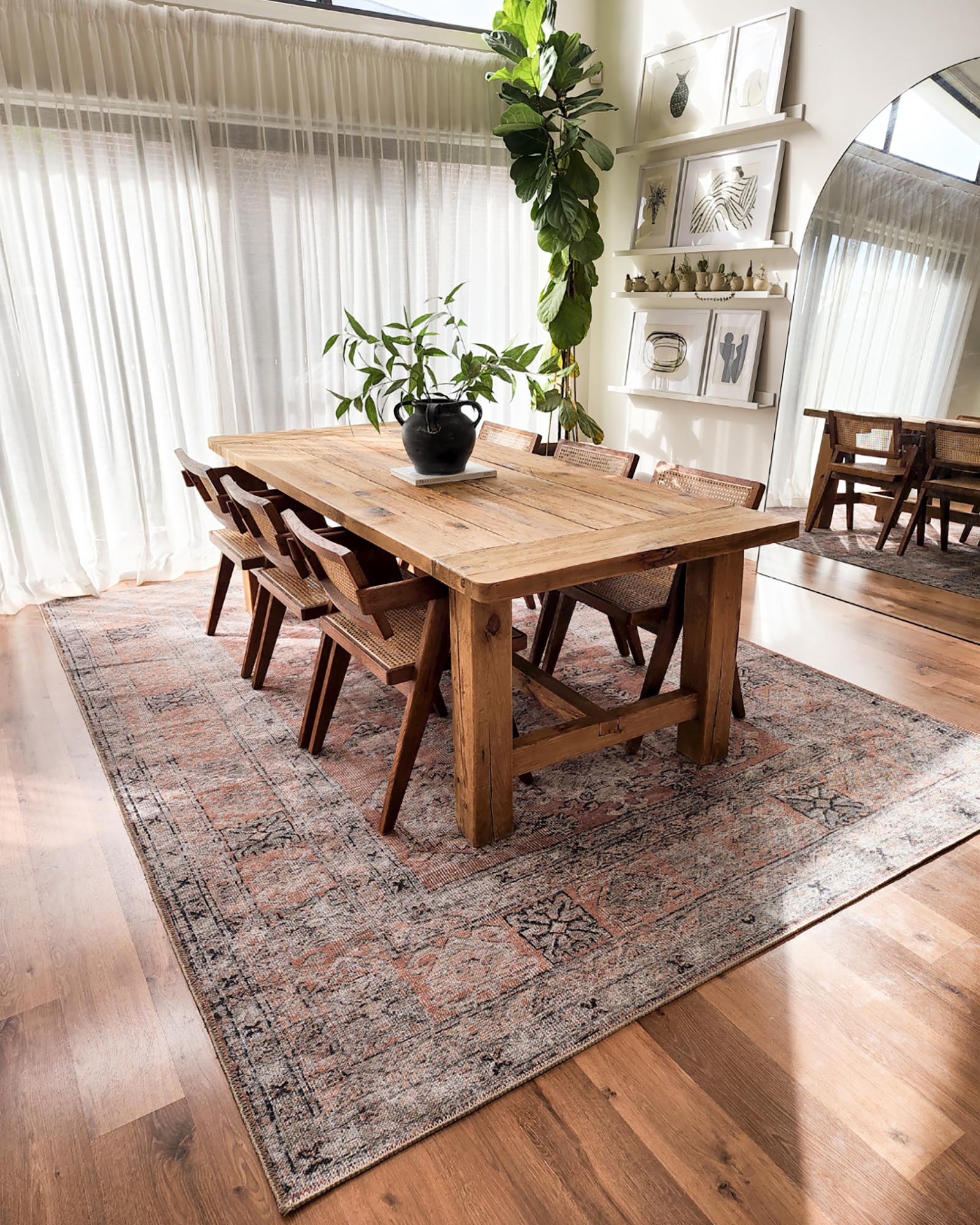 Sydelle Brown and Grey Traditional Distressed Washable Rug - Image 10