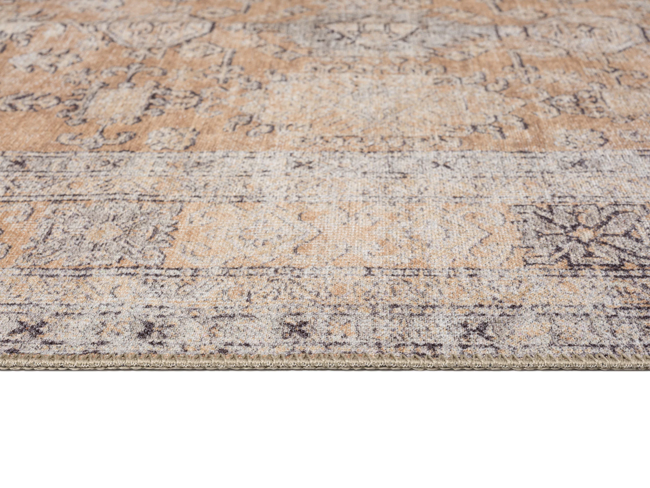 Sydelle Brown and Grey Traditional Distressed Washable Rug - Image 16
