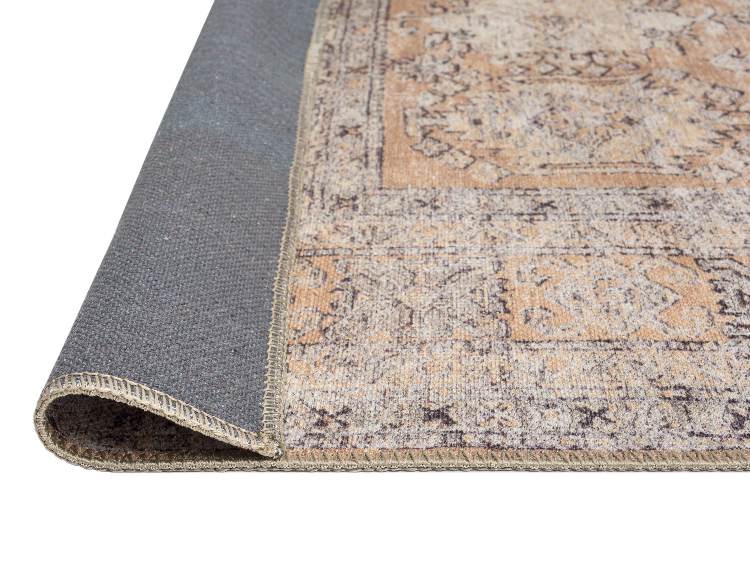 Sydelle Brown and Grey Traditional Distressed Washable Rug - Image 17