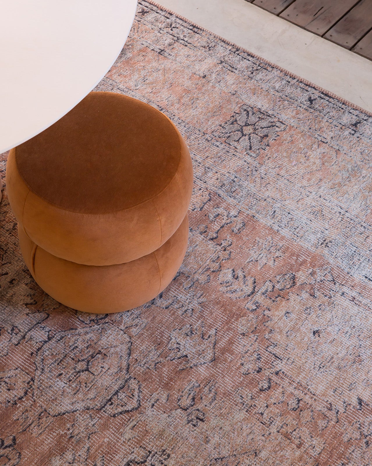 Sydelle Brown and Grey Traditional Distressed Washable Rug - Image 6