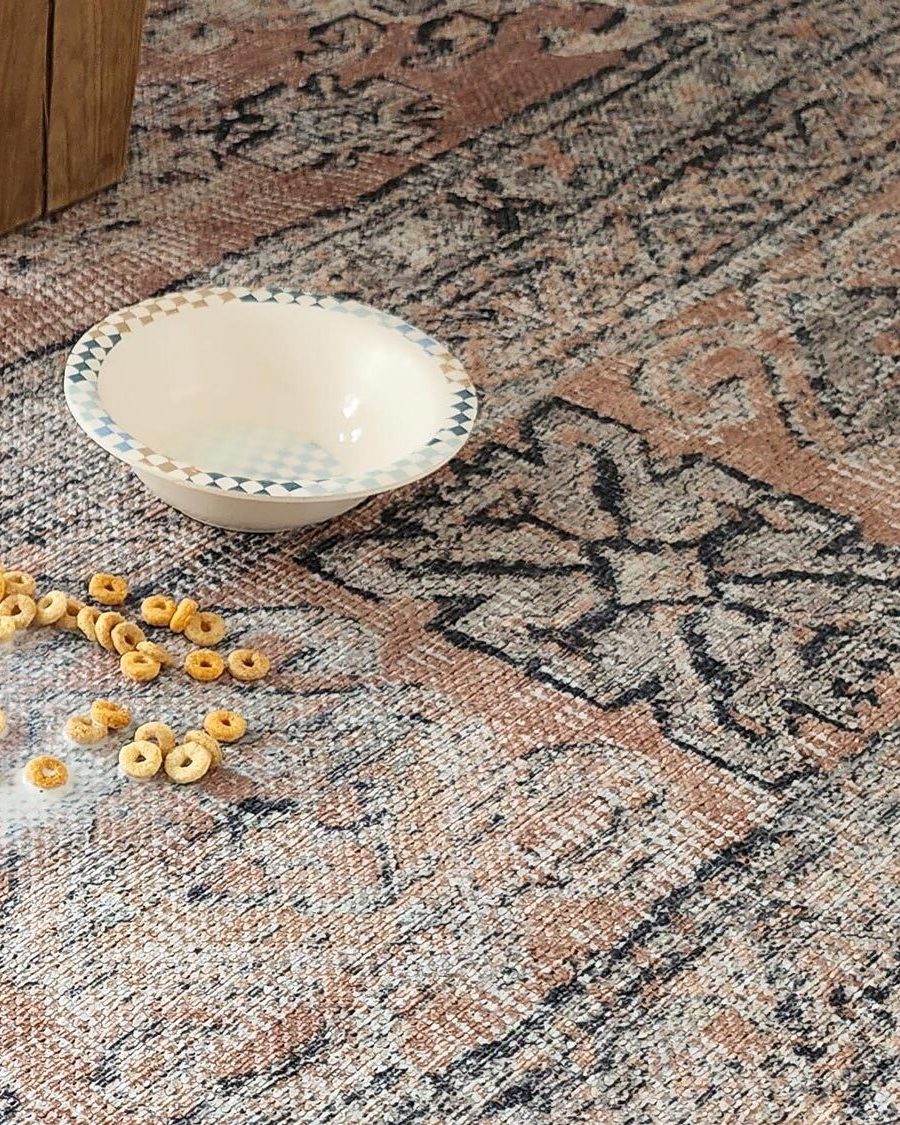 Sydelle Brown and Grey Traditional Distressed Washable Rug - Image 8