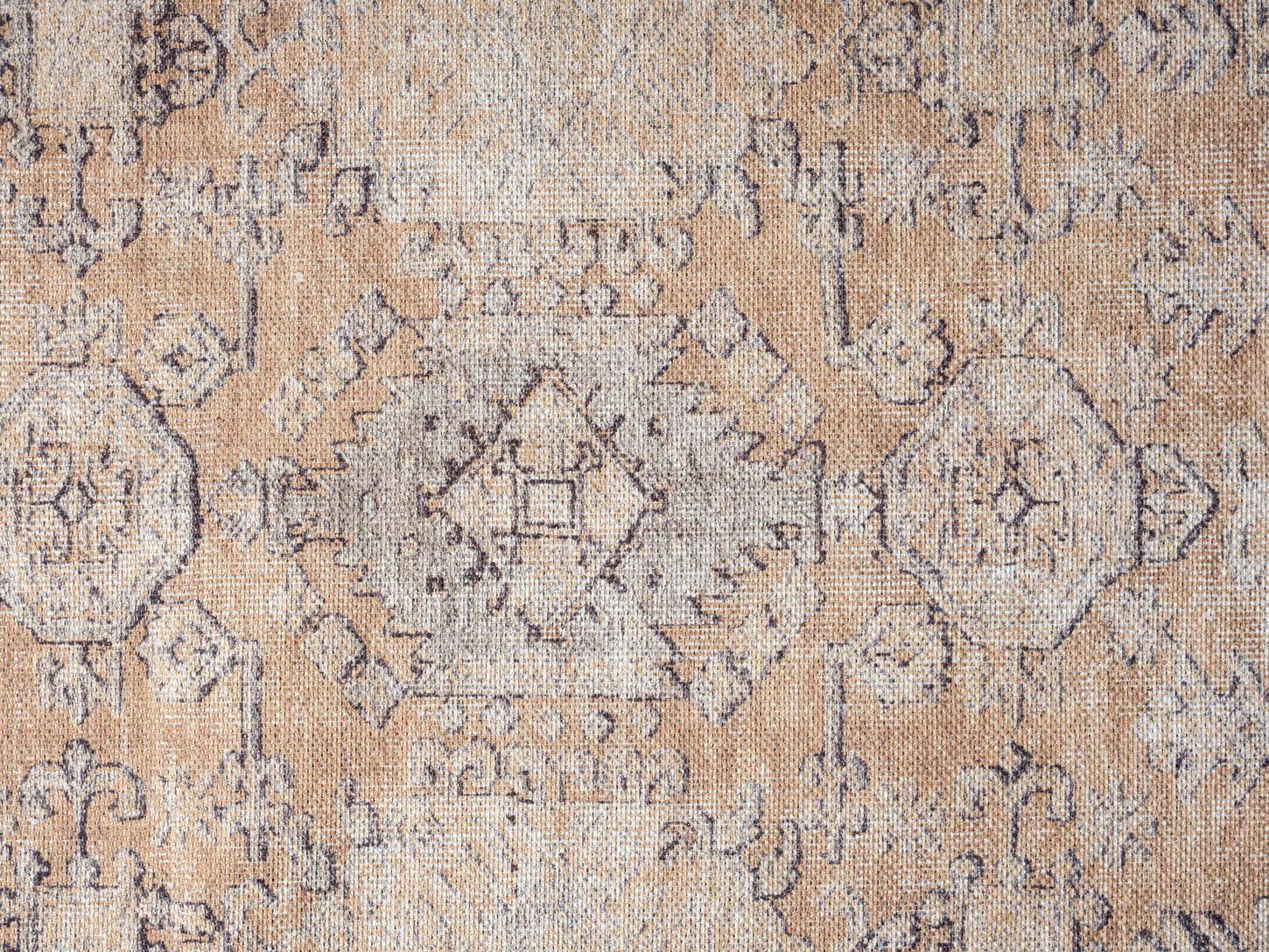 Sydelle Brown and Grey Traditional Distressed Washable Runner Rug - Image 9